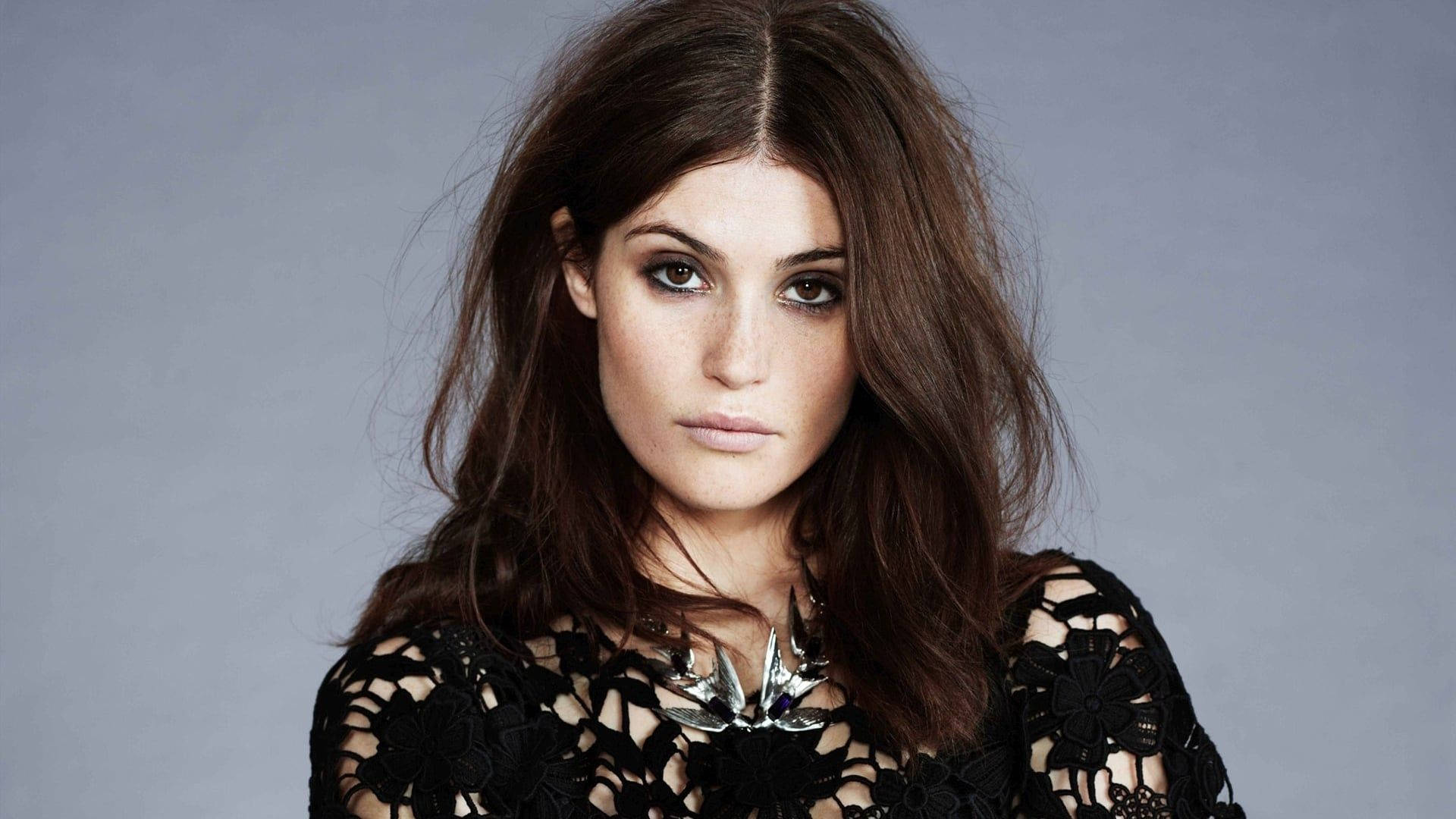 gemma arterton black intricate dress actress hollywood