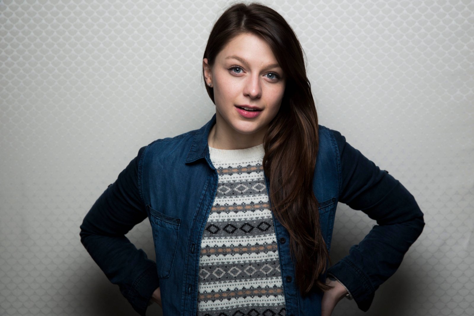 melissa benoist denim jacket actress hollywood 2k