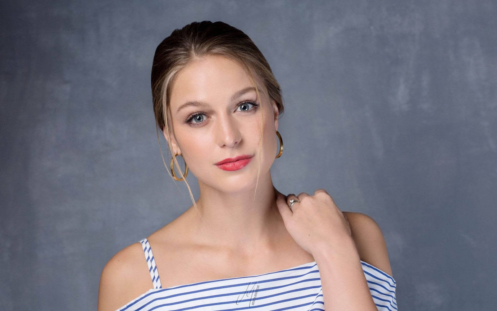 melissa benoist red lips actress hollywood 2k
