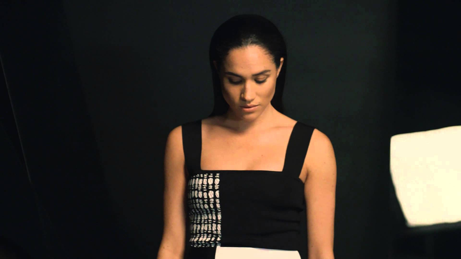 meghan markle slicked hair photoshoot actress hollywood