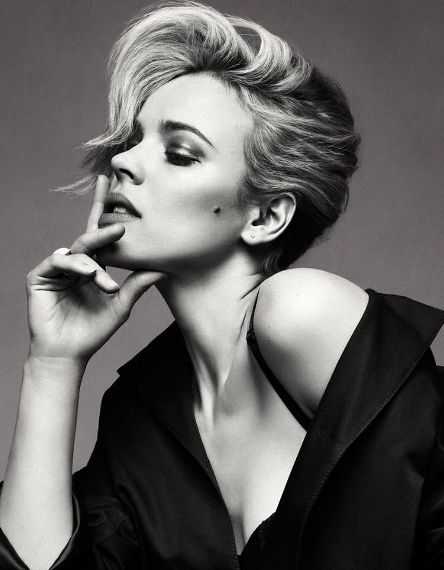 rachel mcadams in monochrome actress hollywood