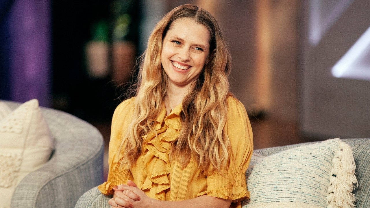 teresa palmer wearing orange blouse actress hollywood