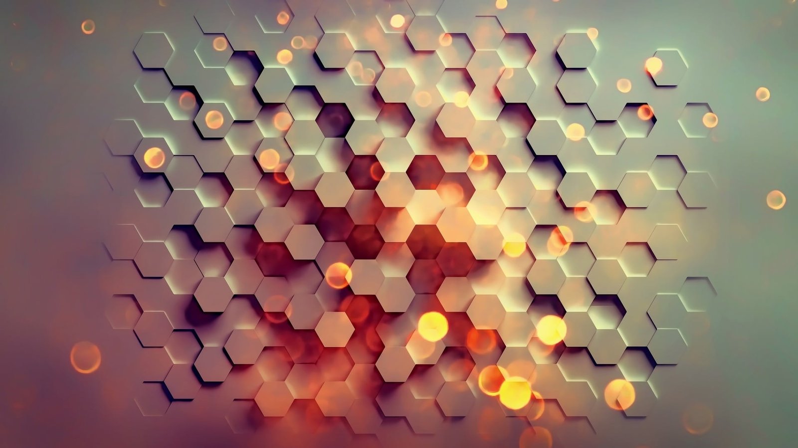 honeycomb hexagon digital art graphics abstraction