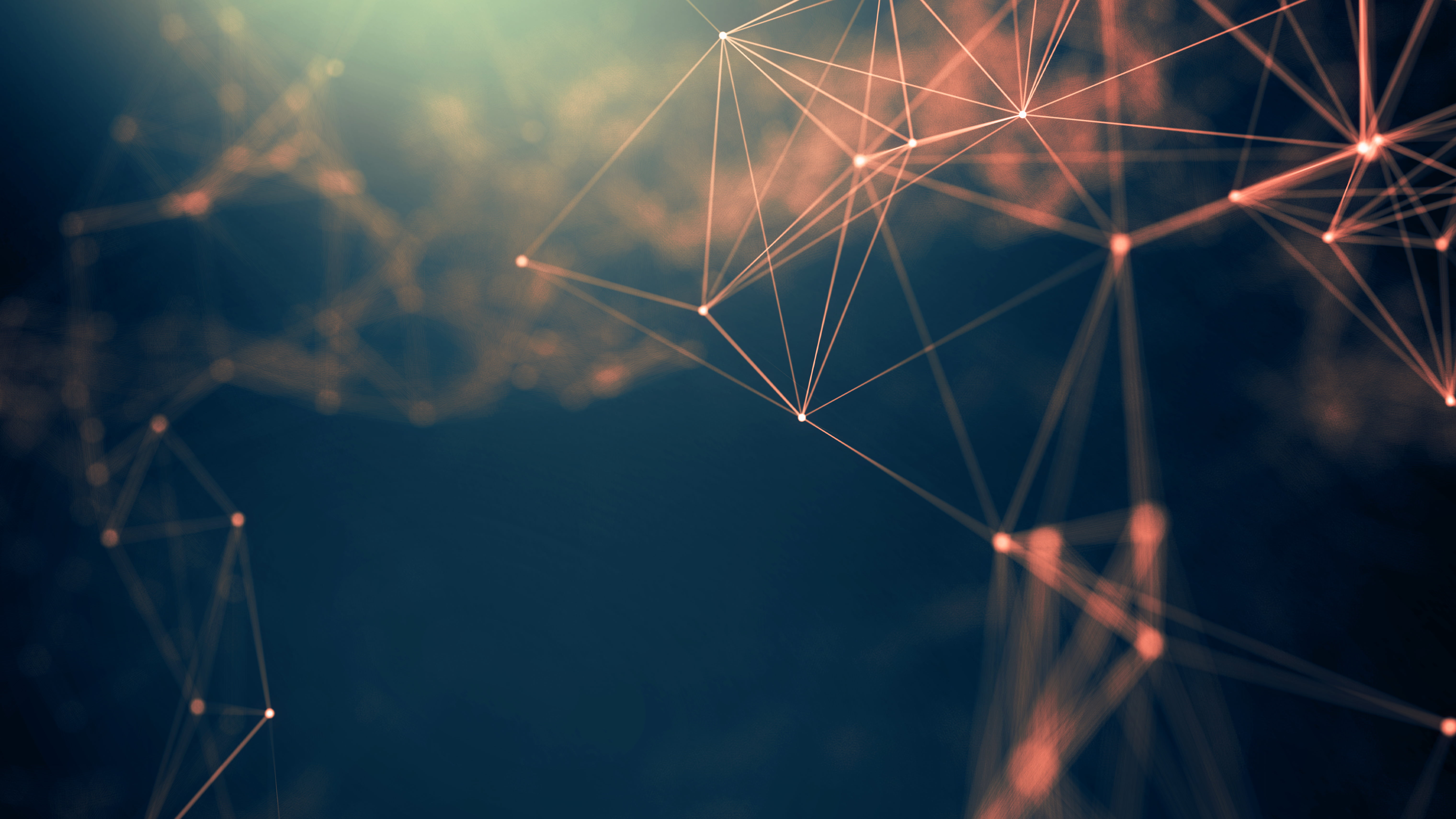 geometry cyberspace lines digital art abstract focus on foreground 2k 4k 5k