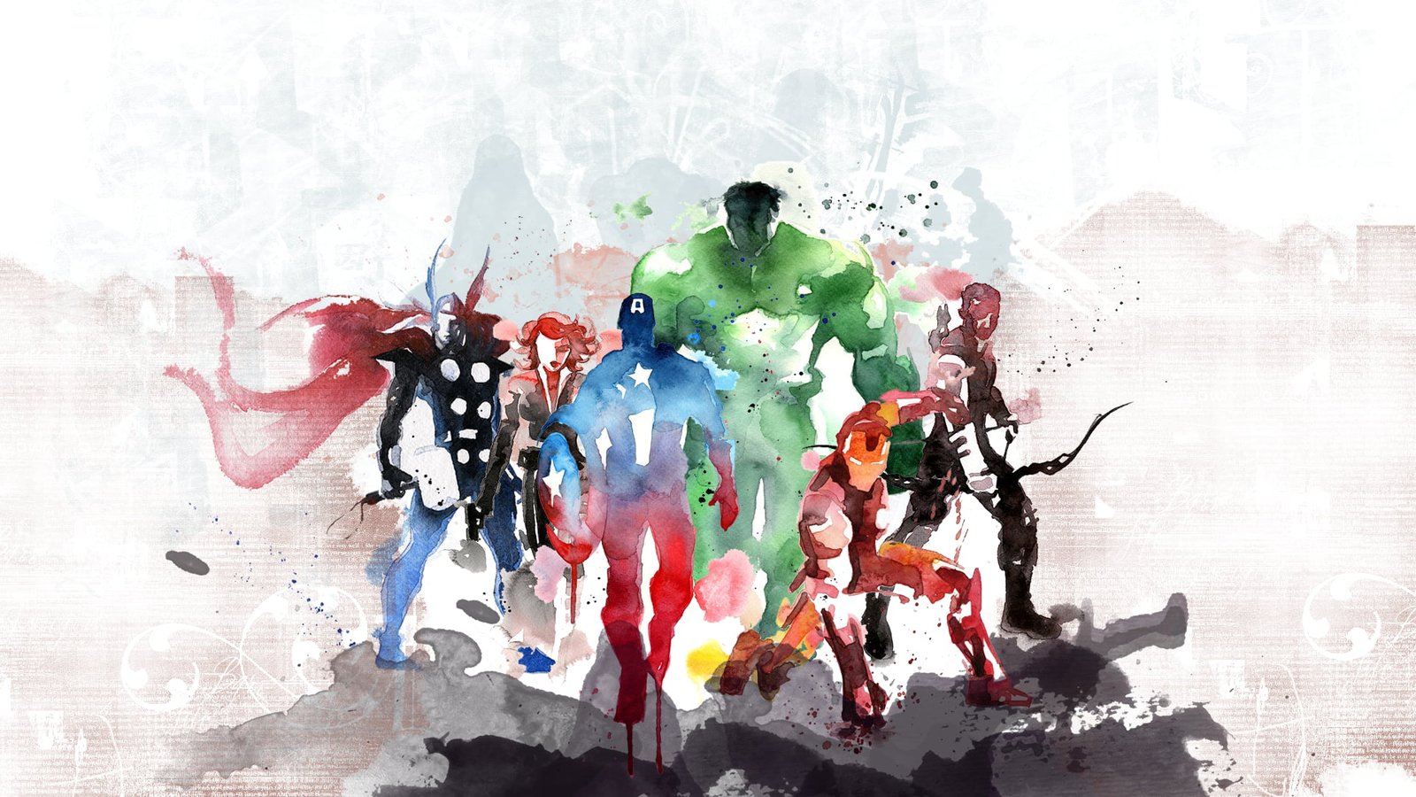 Marvel Avengers painting The Iron Man Captain America
