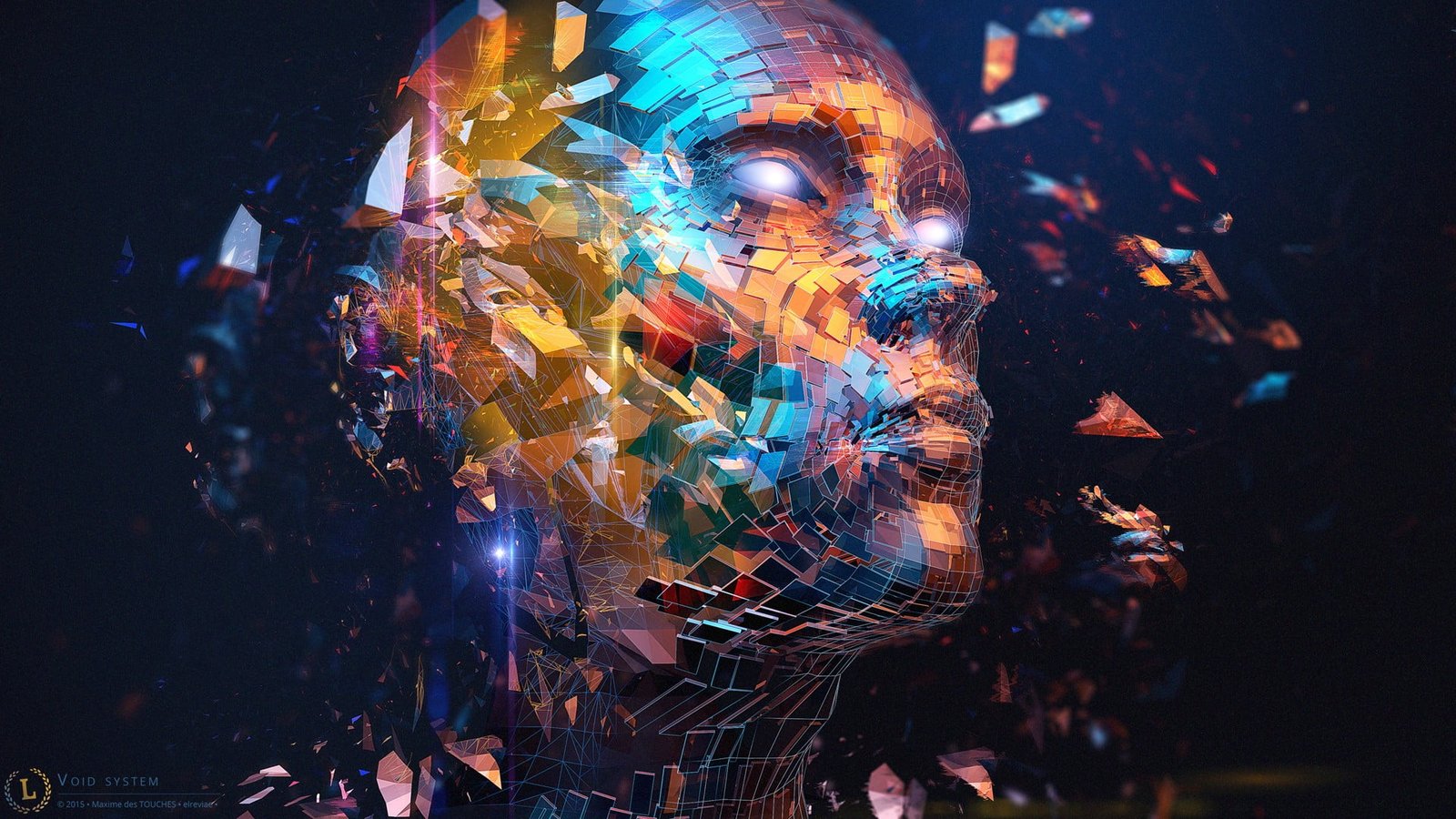 multicolored human face artwork wallpaper digital art abstract