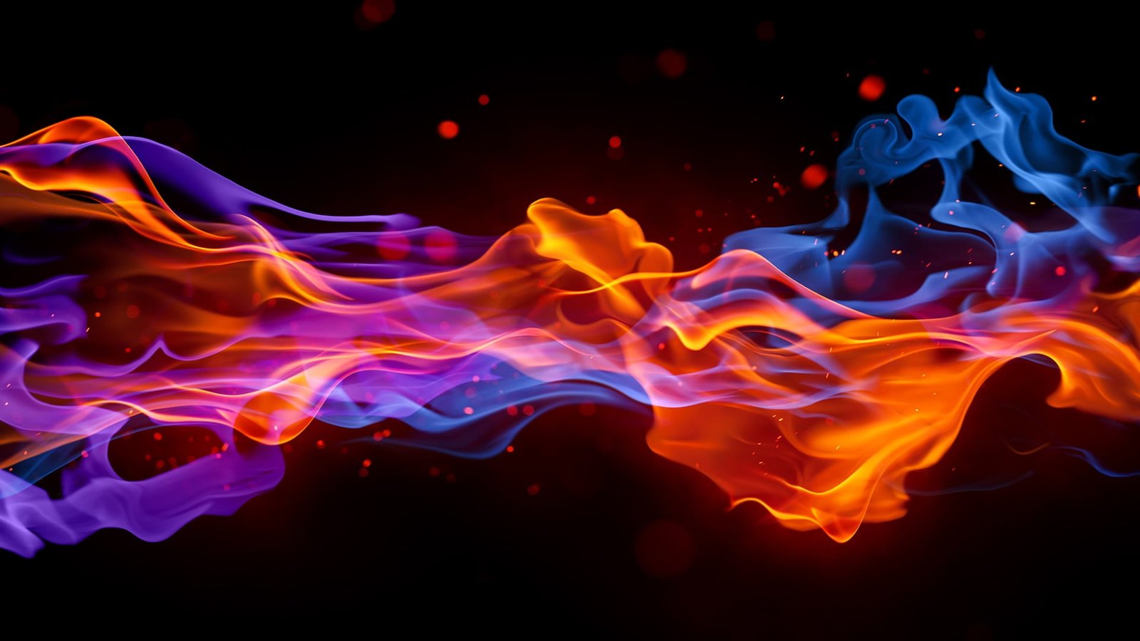 orange and blue lights wallpaper colorful abstract digital art 44