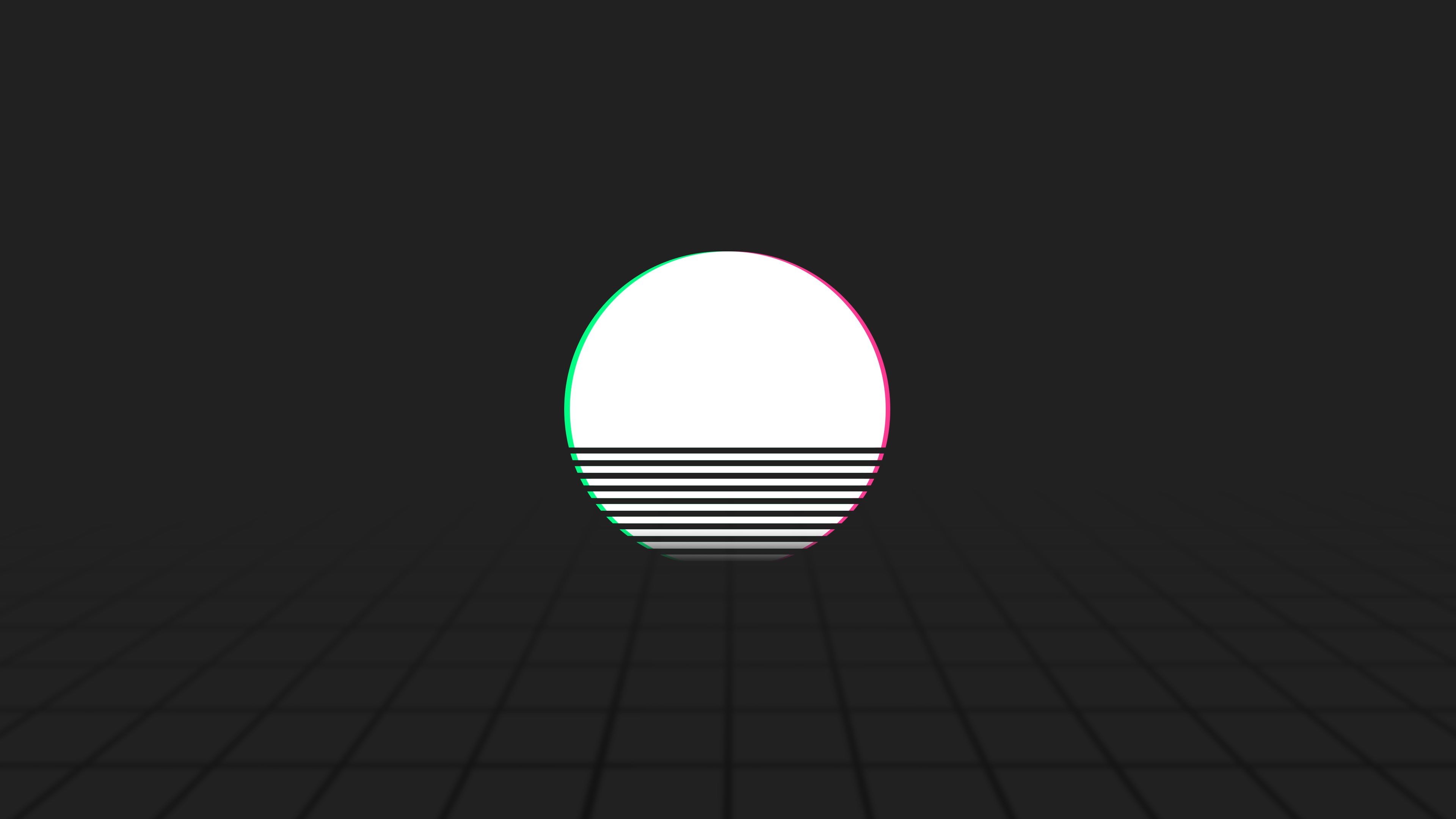 OutRun sunset vaporwave abstract 2k