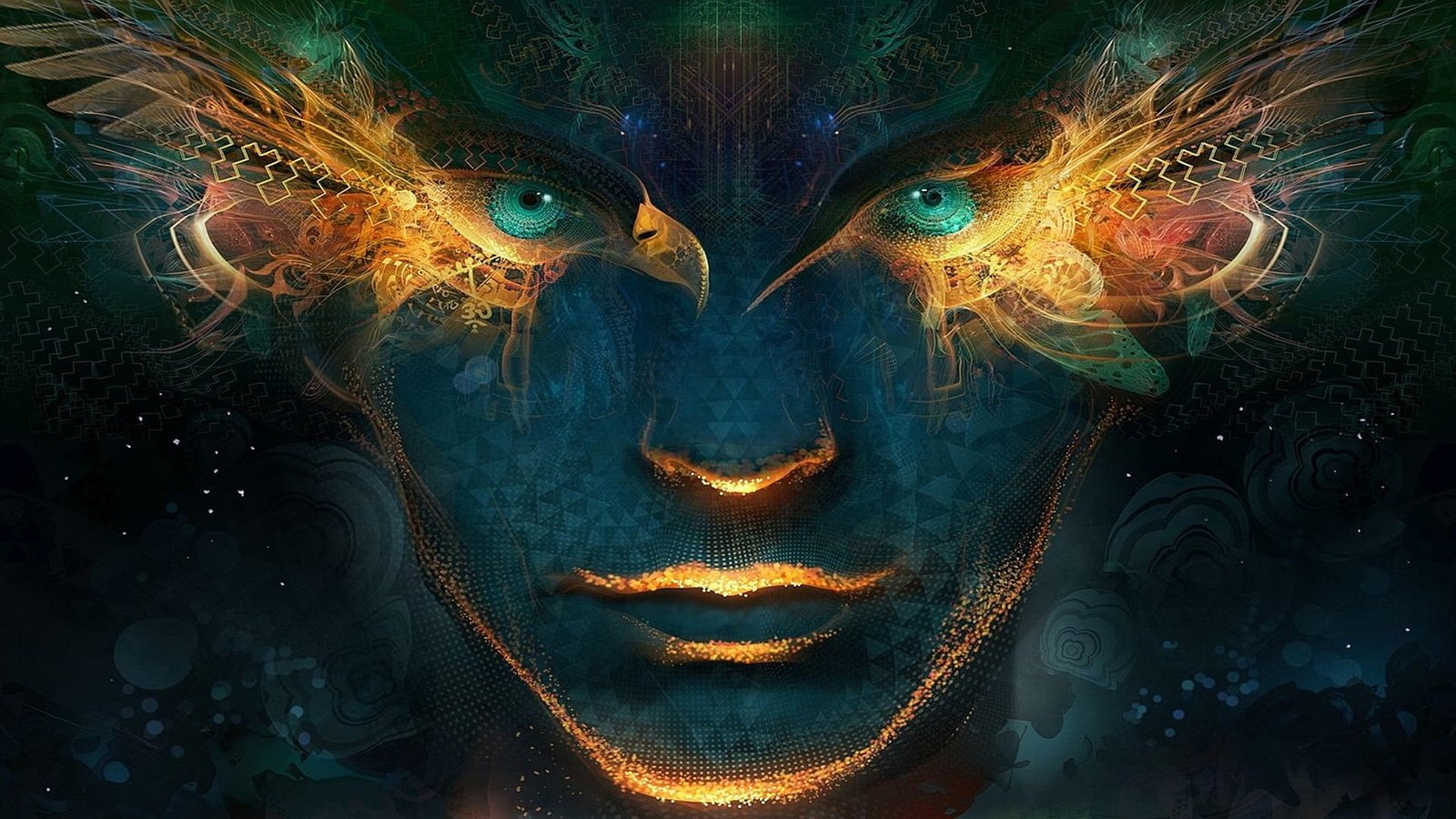 portrait of woman digital wallpaper artwork fantasy art