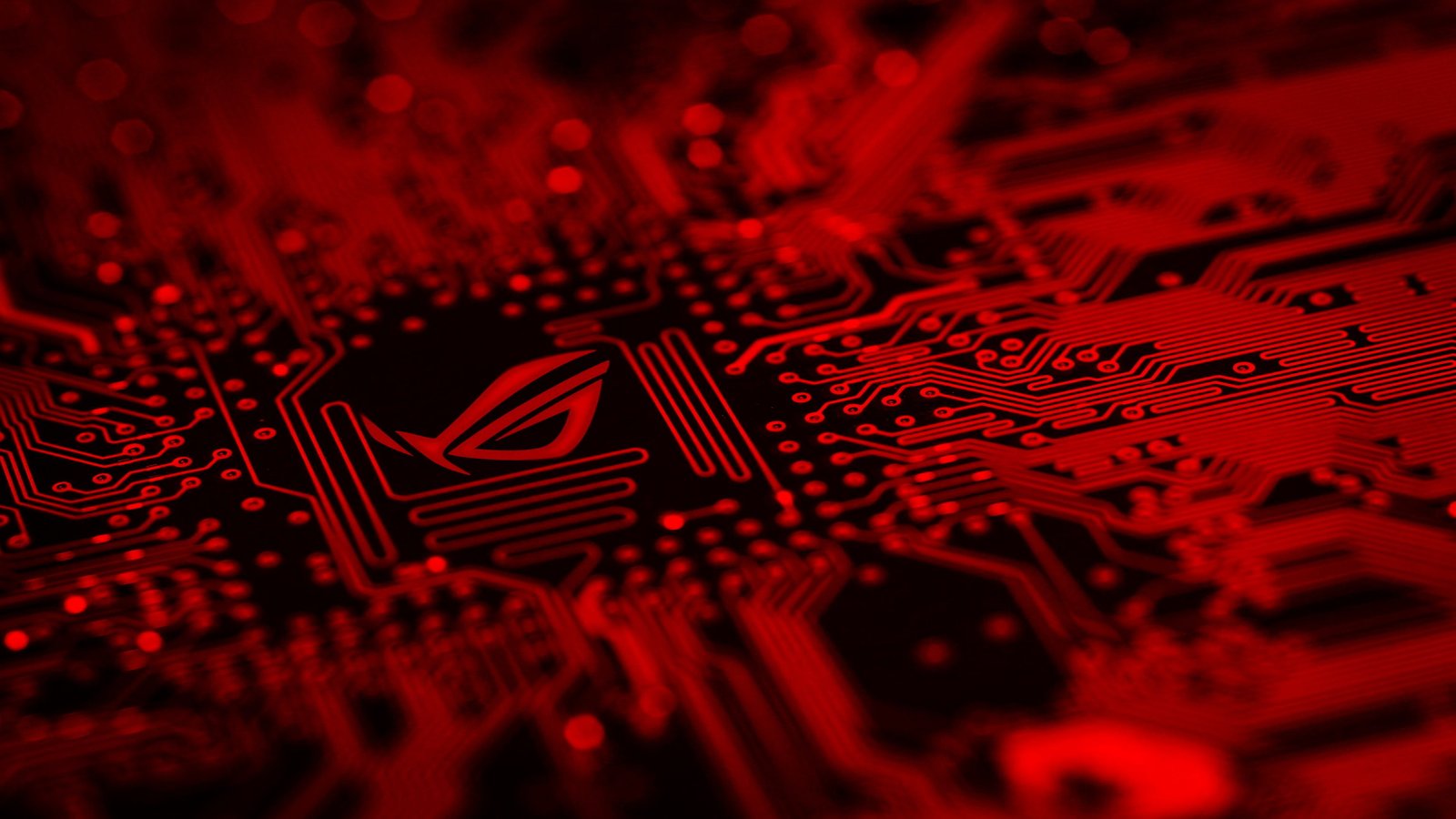 red and black ROG logo Asus Republic of Gamers motherboards 2k