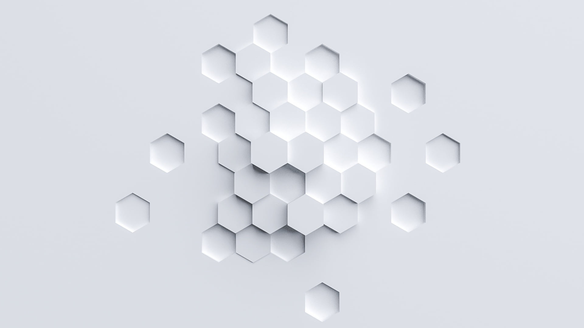 untitled abstract hexagon simple minimalism white color 25
