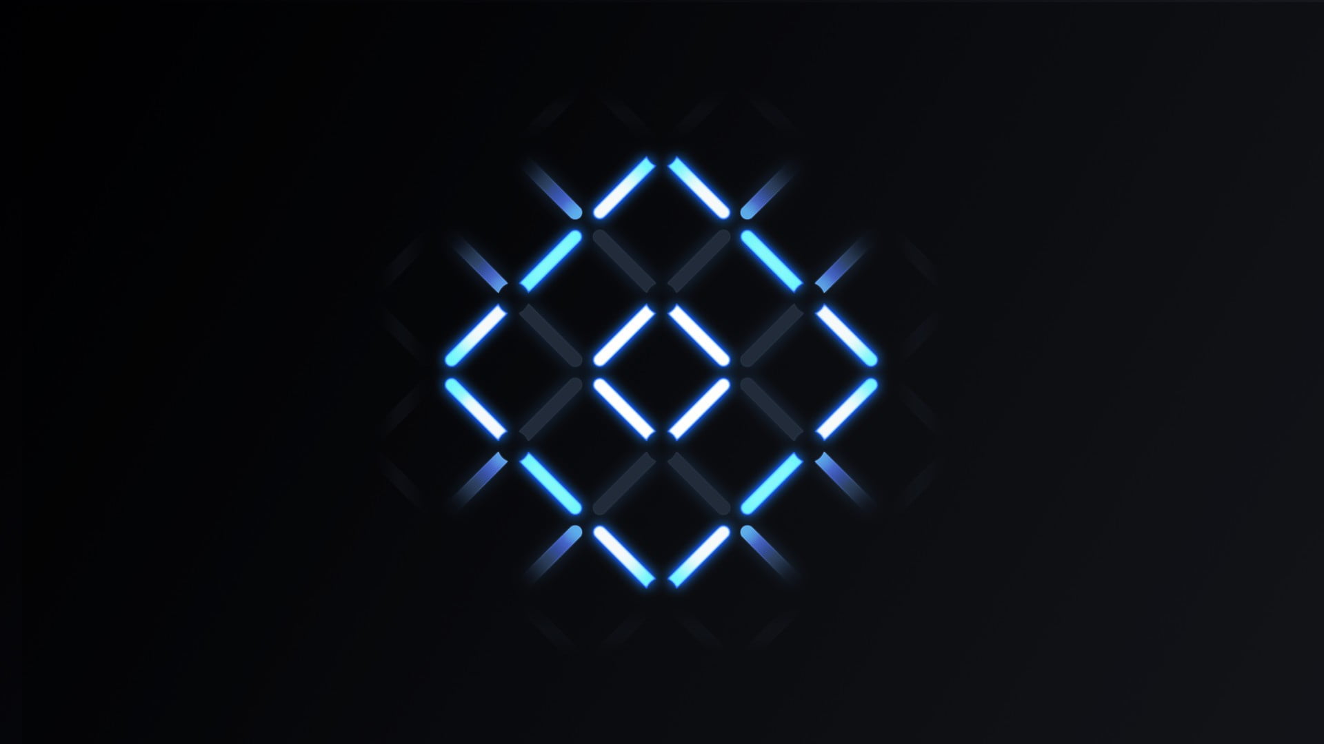 white LED light wallpaper digital art minimalism cube cross