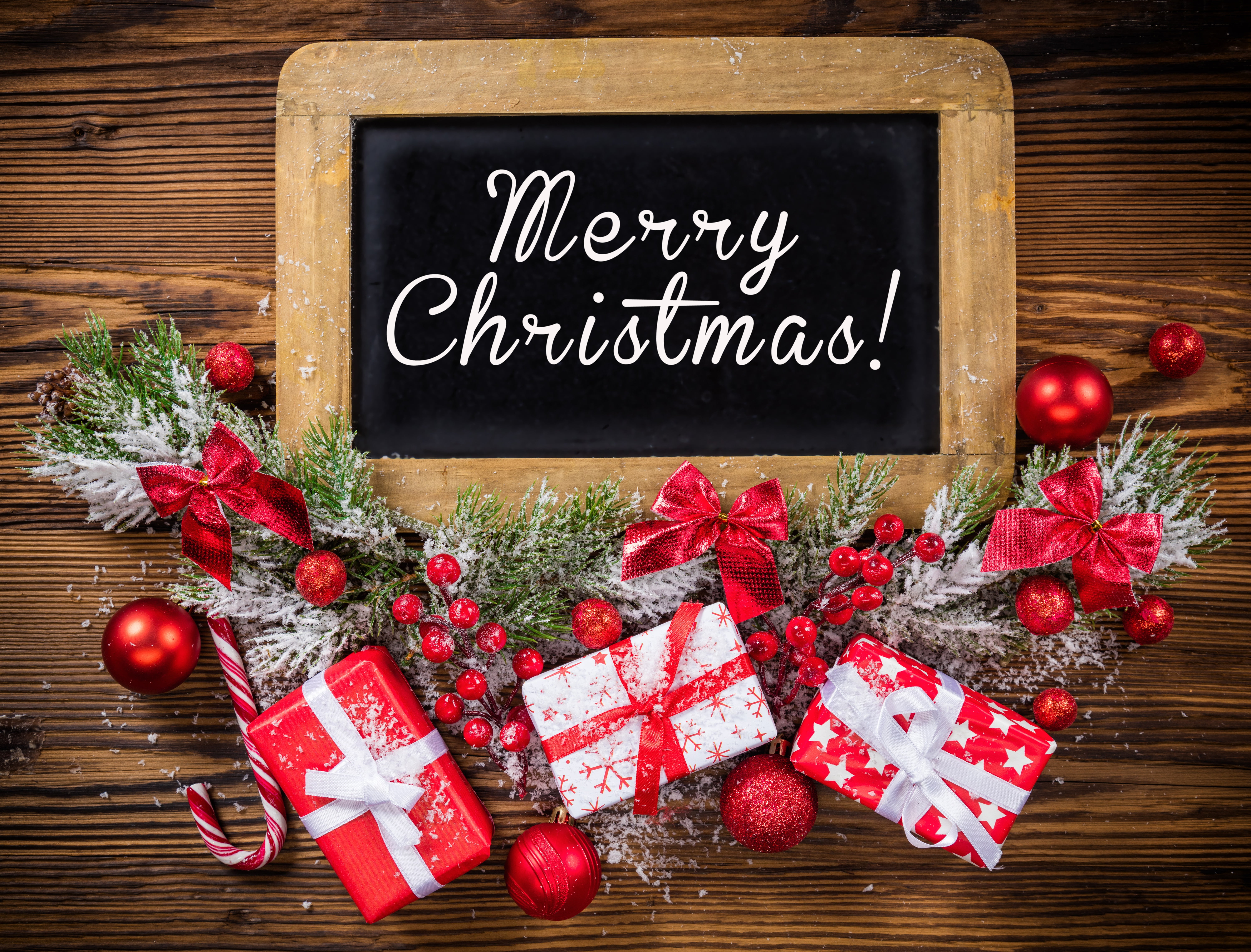 black chalkboard New Year Christmas balls merry christmas 2k 4k 5k