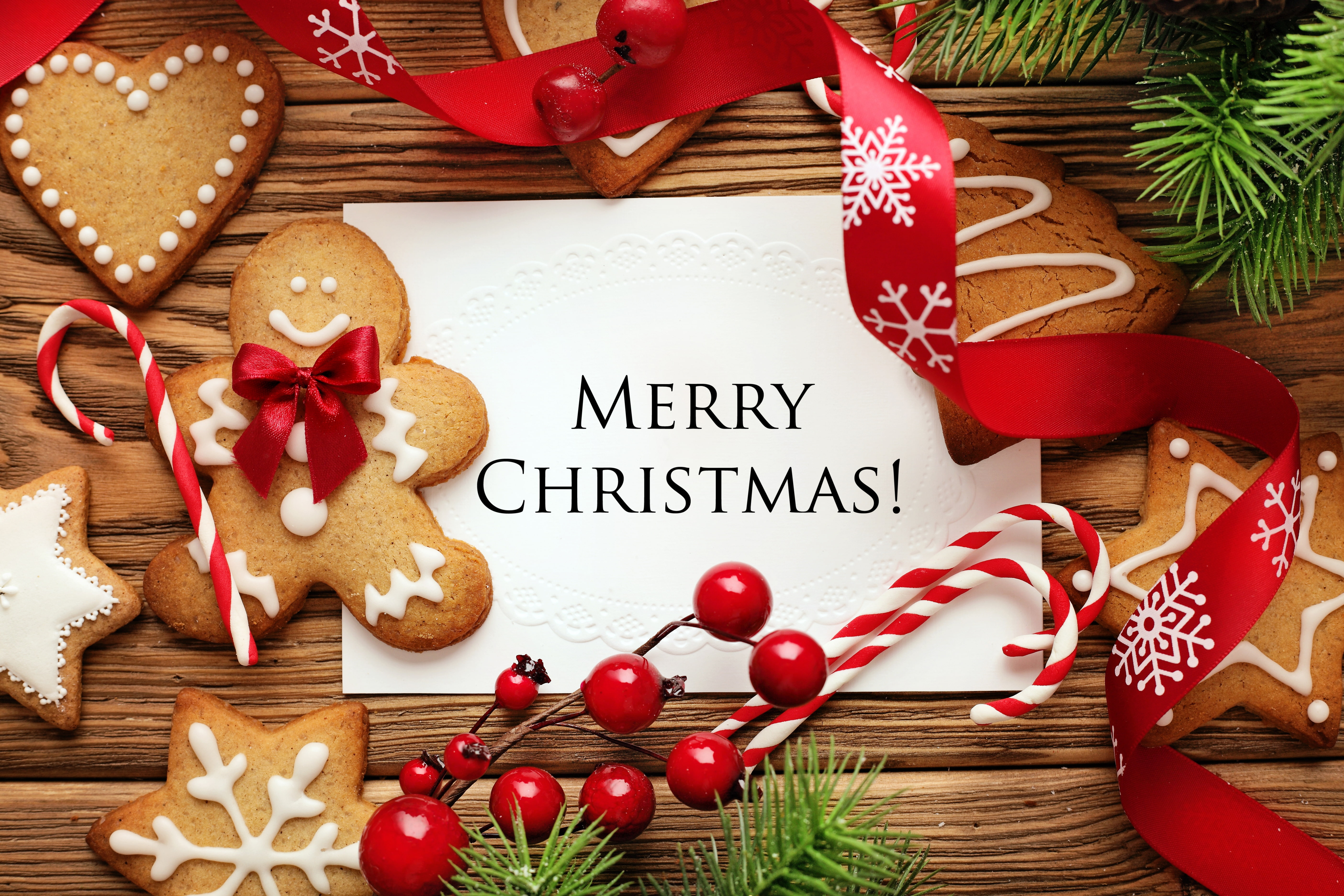 Merry Christmas signage New Year cookies cakes sweet Xmas 2k 4k 5k