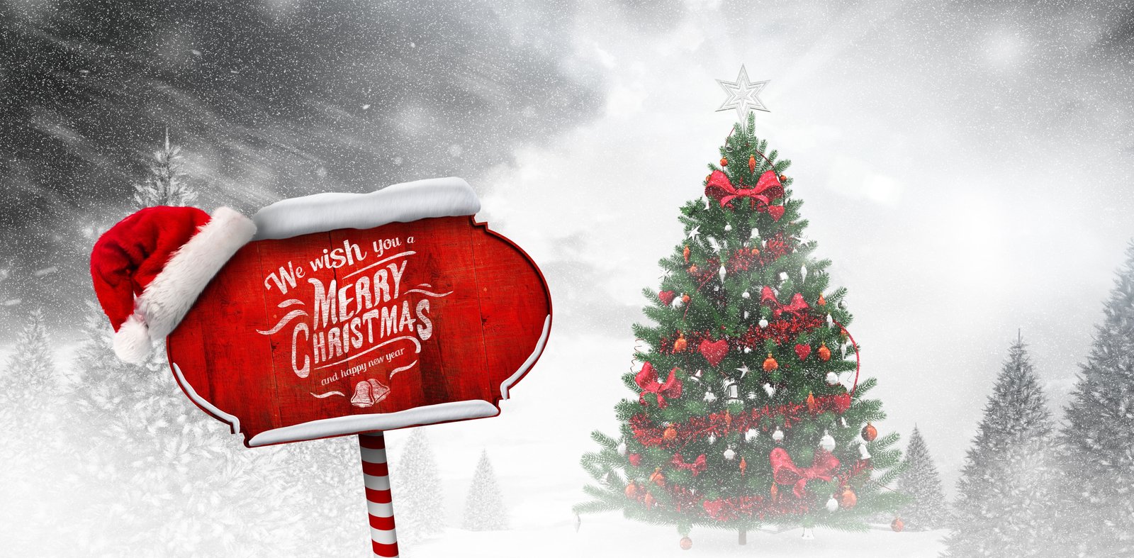 winter snow toys tree New Year Christmas decoration Merry 2k 4k 5k