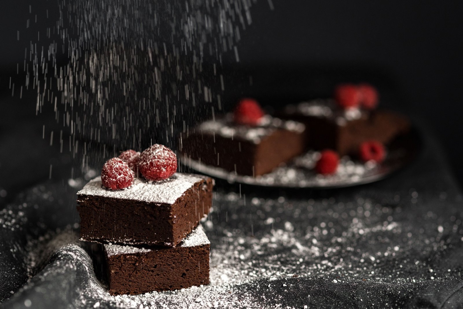 GLUTEN FREE RED BEAN BROWNIE WITH PEANUT BUTTER fruits sweet 2k 4k 5k