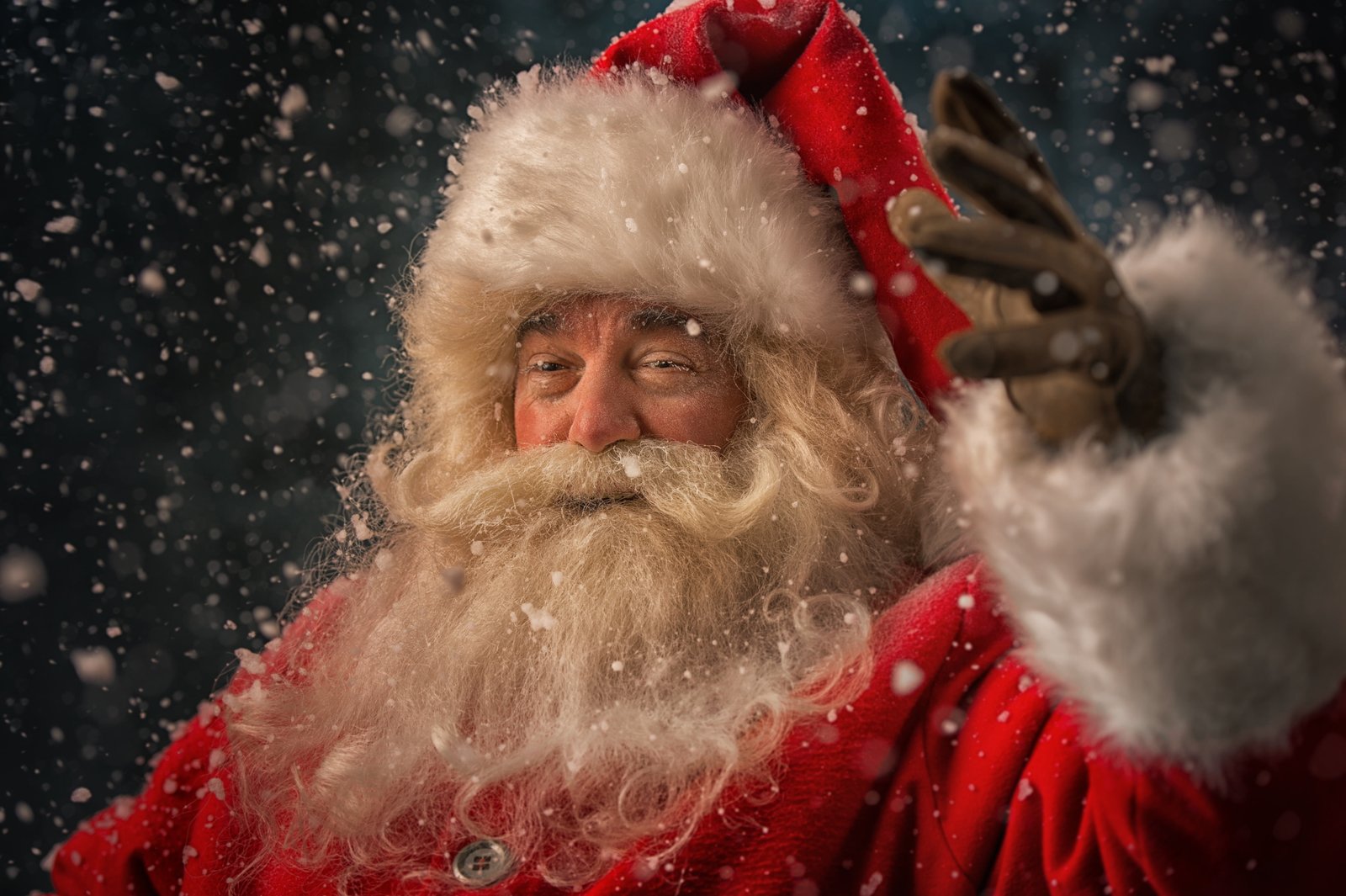 winter snow New Year Christmas Santa Claus happy Xmas 2k 4k