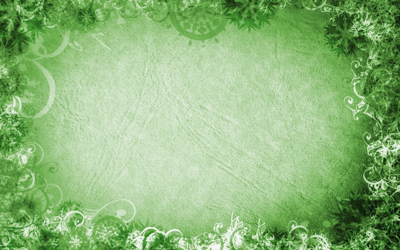 green and white floral clip art patterns light background 2k