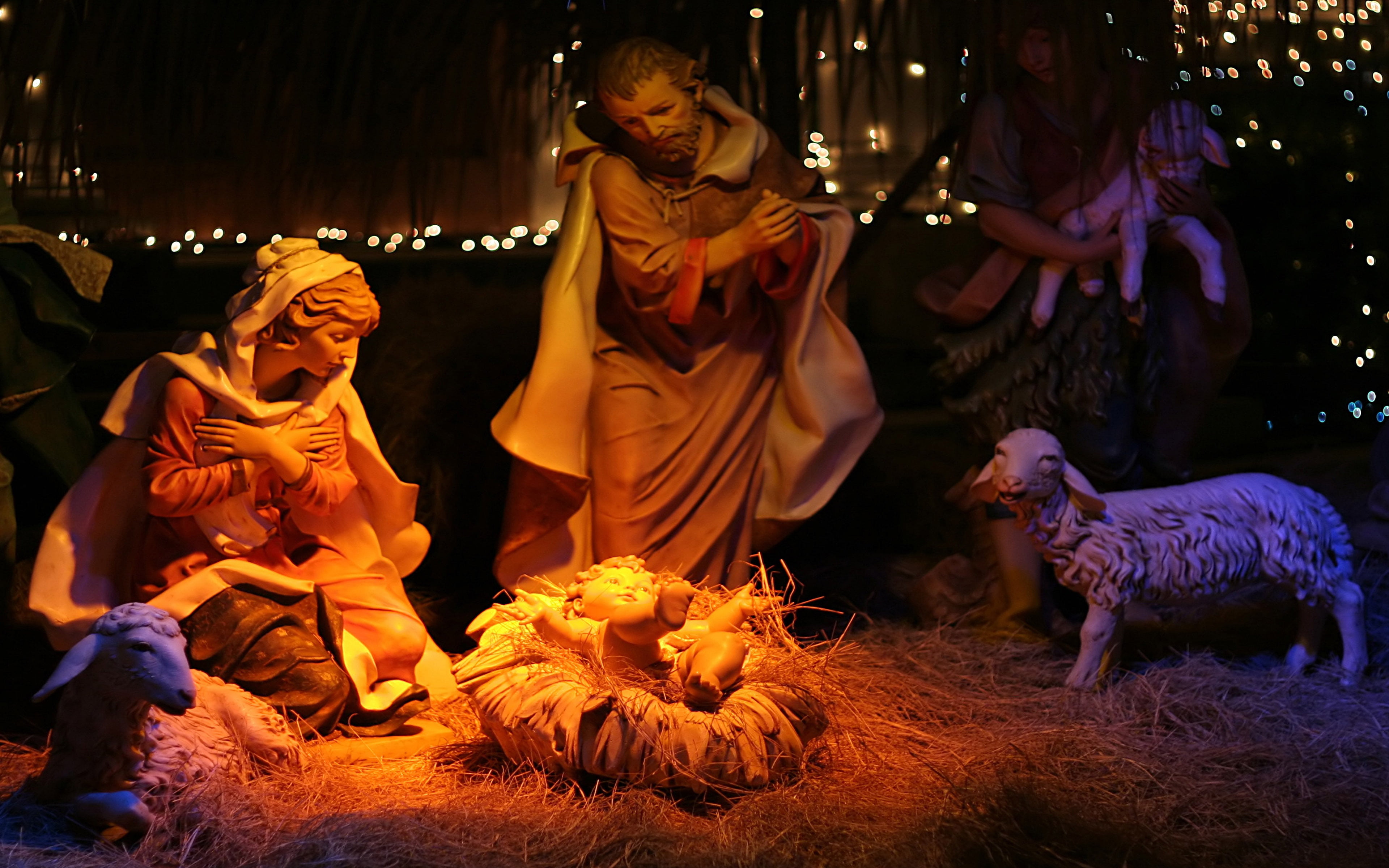 Christmas Eve The Birth Of Jesus Christ Desktop Hd Wallpaper 2k