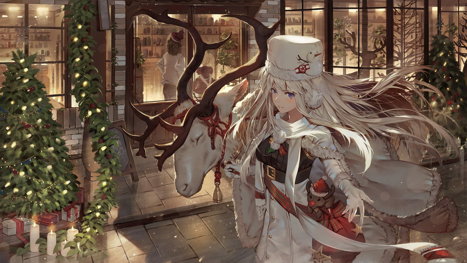 Enterprise Azur Lane anime girls artwork digital art 2k