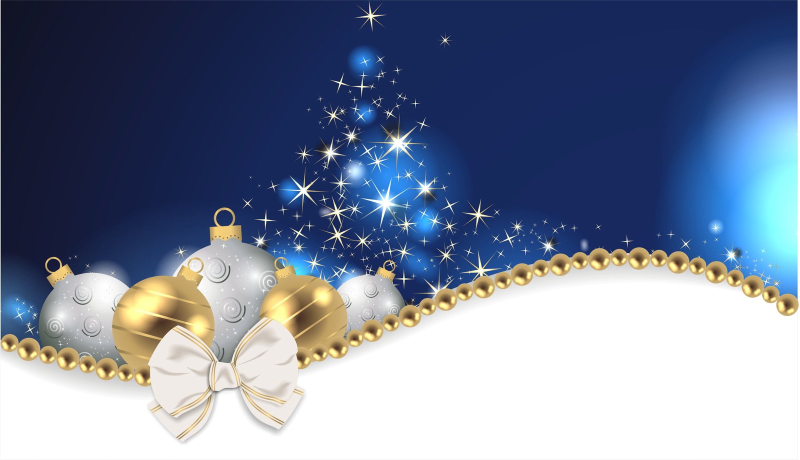 silver and gold Christmas baubles snowflakes toys tree decoration 2k 4k 5k