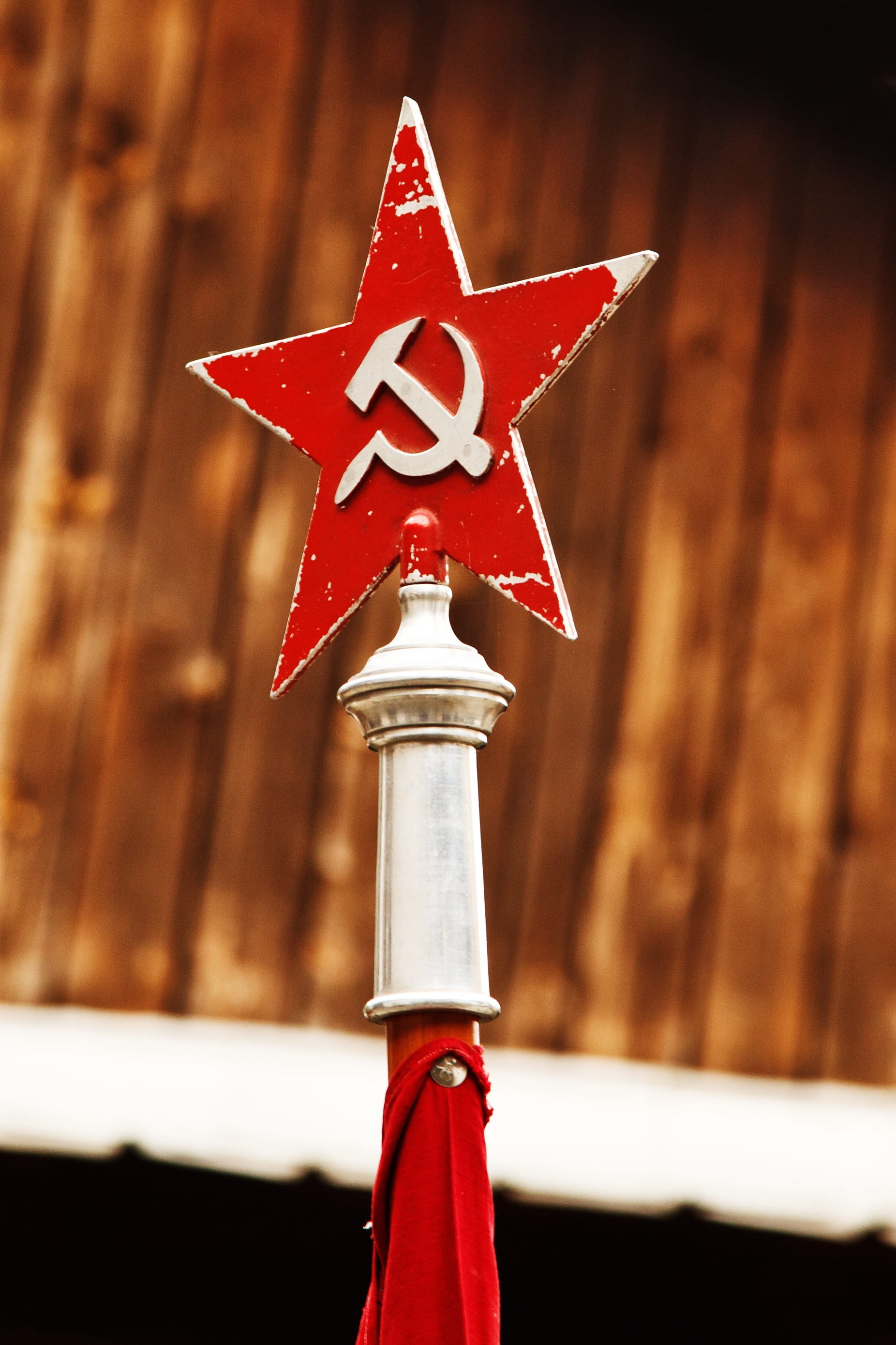 red and white flag USSR Communism Communist Hammer Moscow