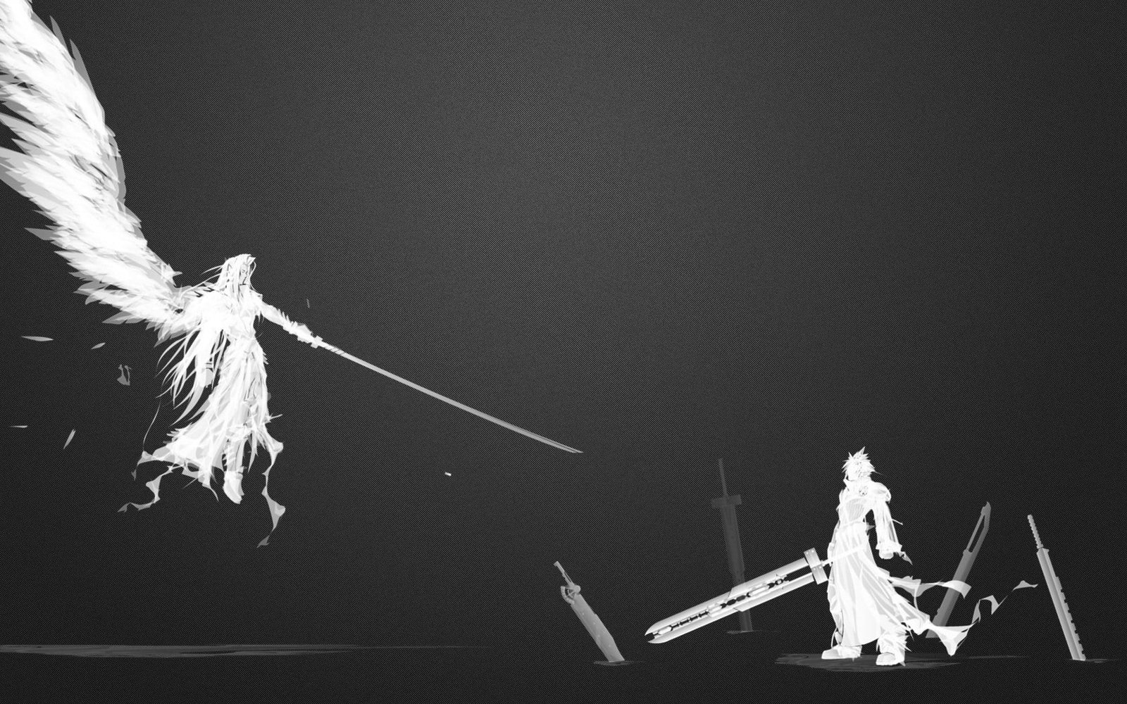 angel and warrior digital wallpaper Final Fantasy VII Sephiroth