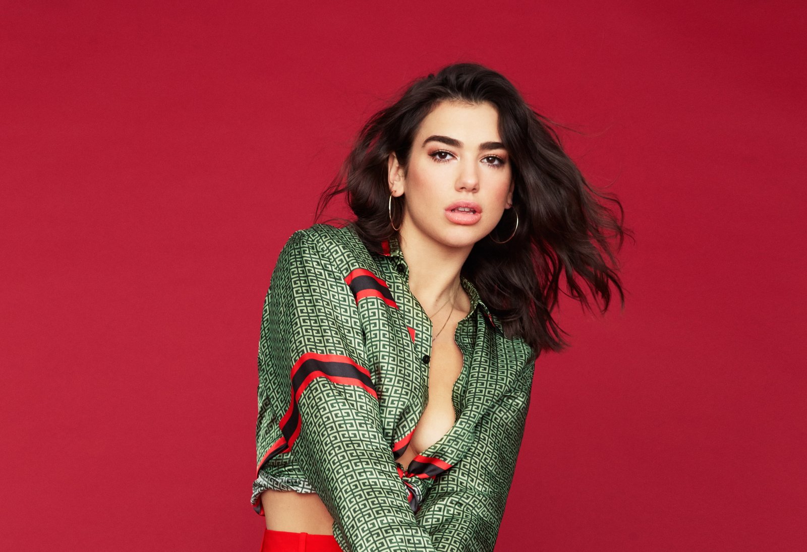 Dua Lipa studio shot women fashion beauty portrait 2k 4k
