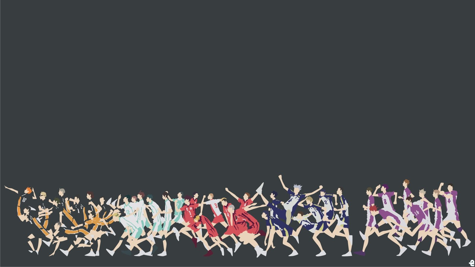 haikyu hi res copy space creativity celebration black background 2k