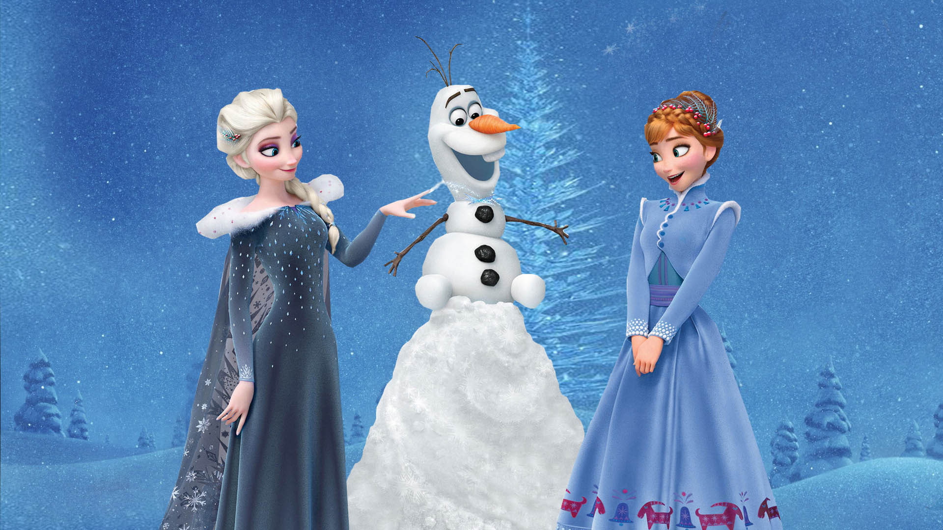 Olafs Frozen Adventure Anna Elsa representation celebration