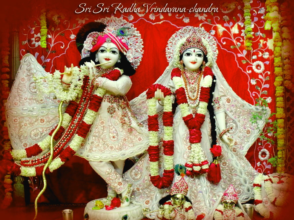 Sri Radha Vrindavan Chandra and Krishna God Lord