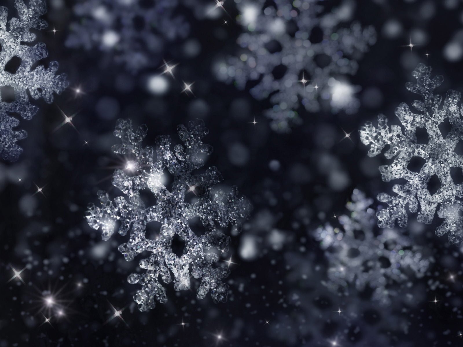 snowflakes HD wallpaper dark new year christmas winter backgrounds