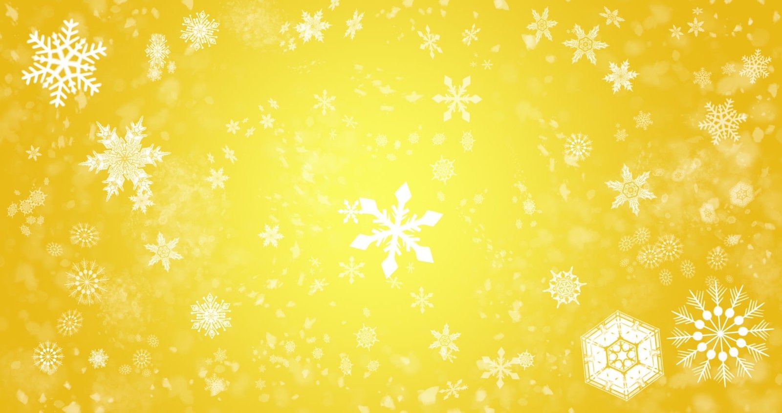 snowflake illustration with yellow background snowflakes the