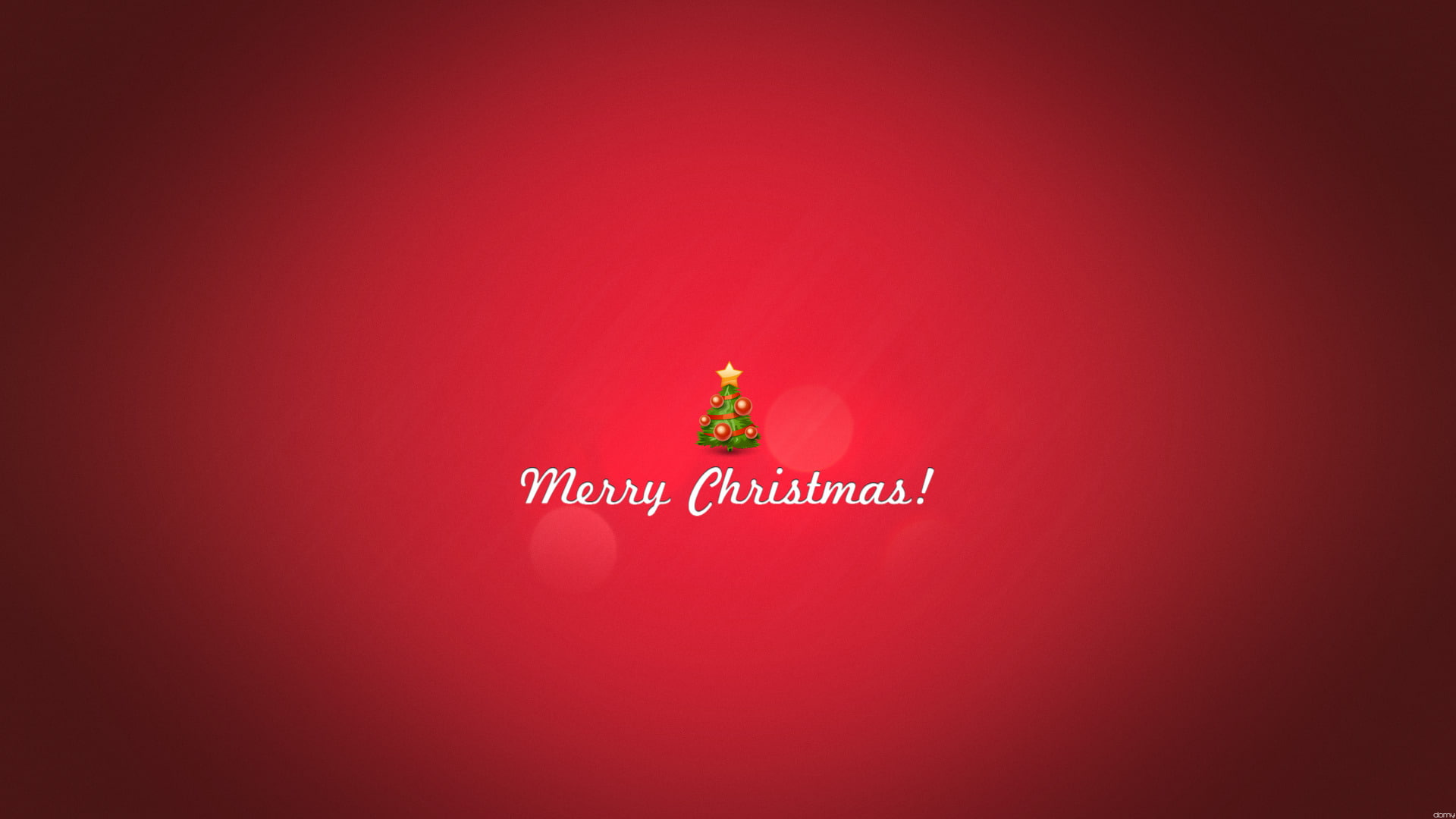 Merry Christmas Minimal christmas holidays red tree greeting