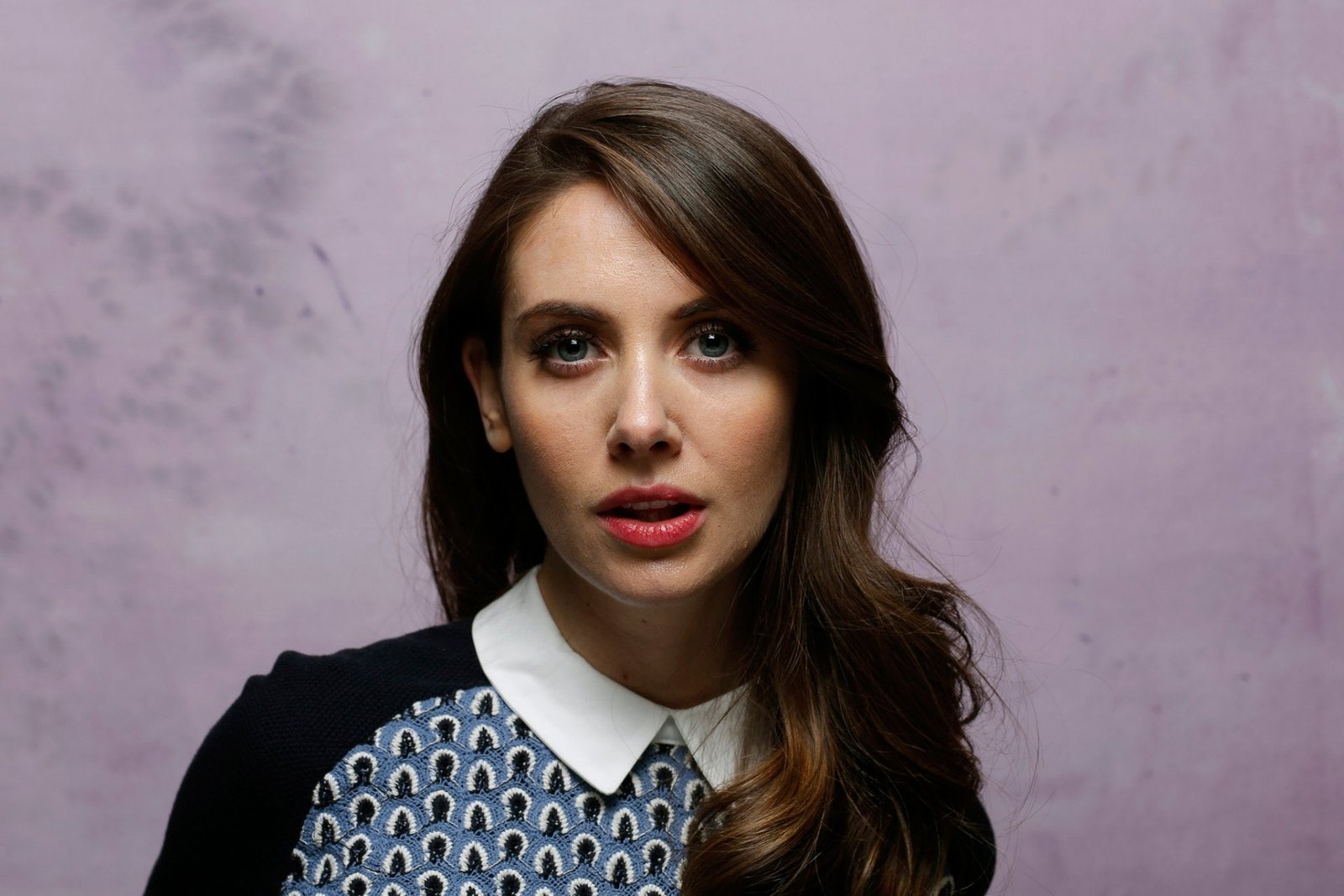 Actresses Alison Brie headshot portrait one person looking at camera