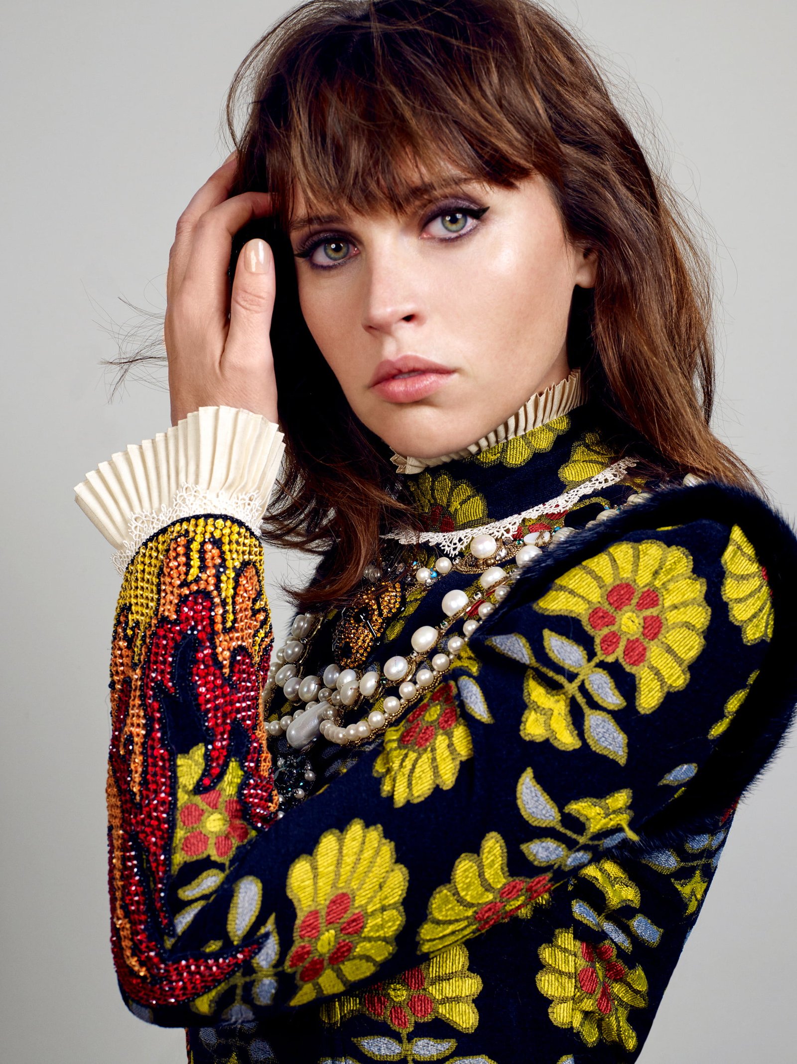 actress Felicity Jones women fashion photography brunette 2k