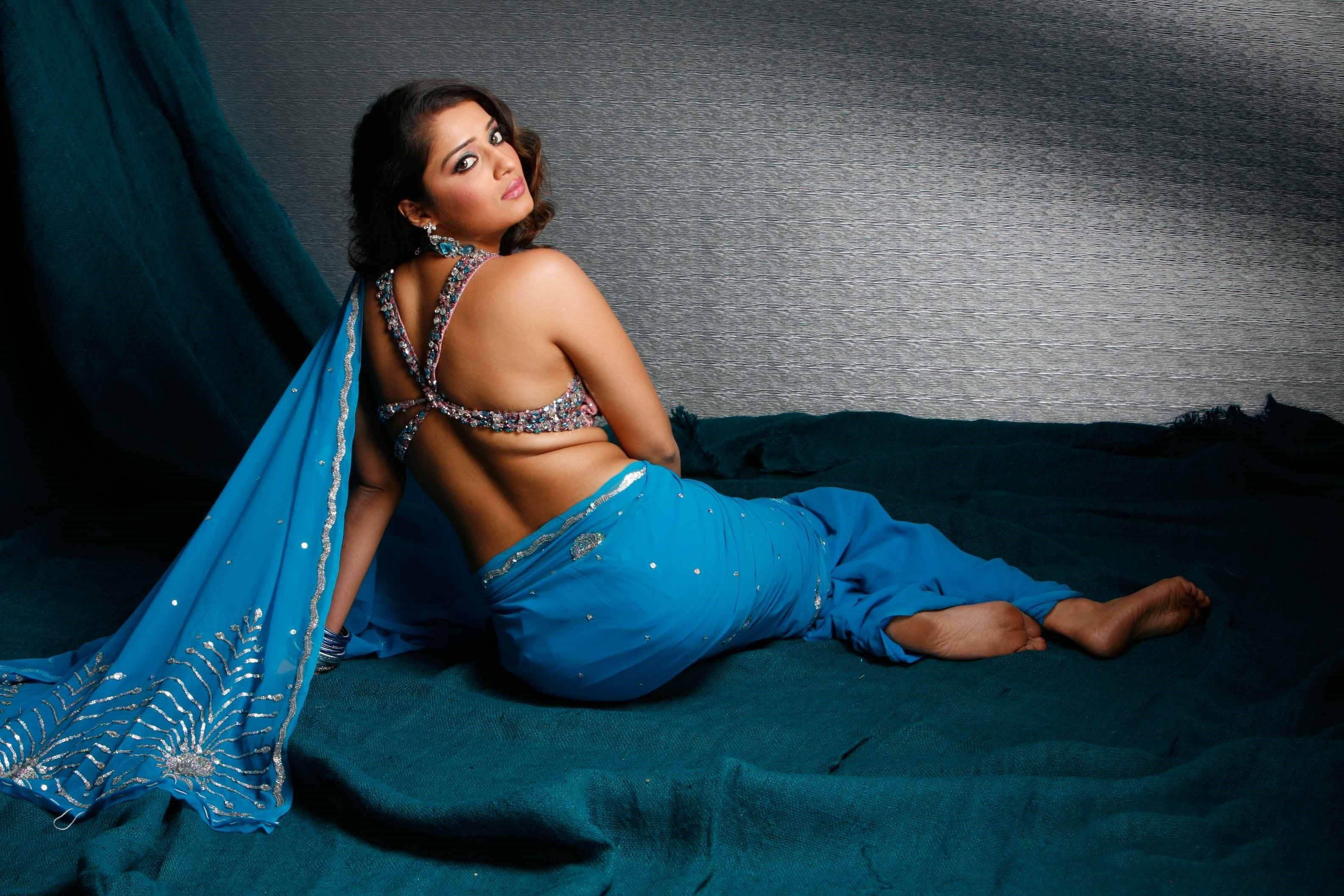 actress hot indian nikita saree thukral 2k