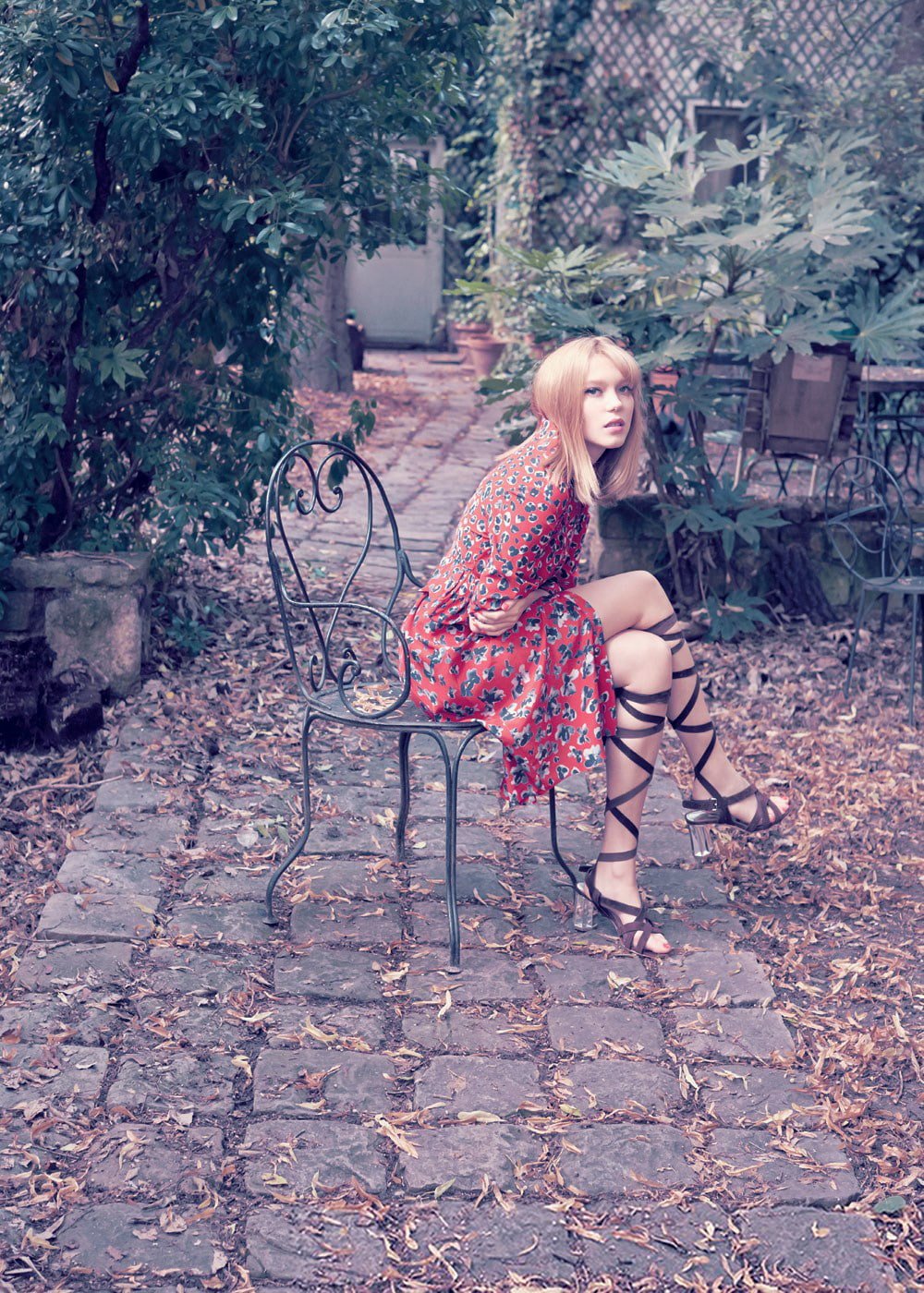 actress women French L a Seydoux outdoors