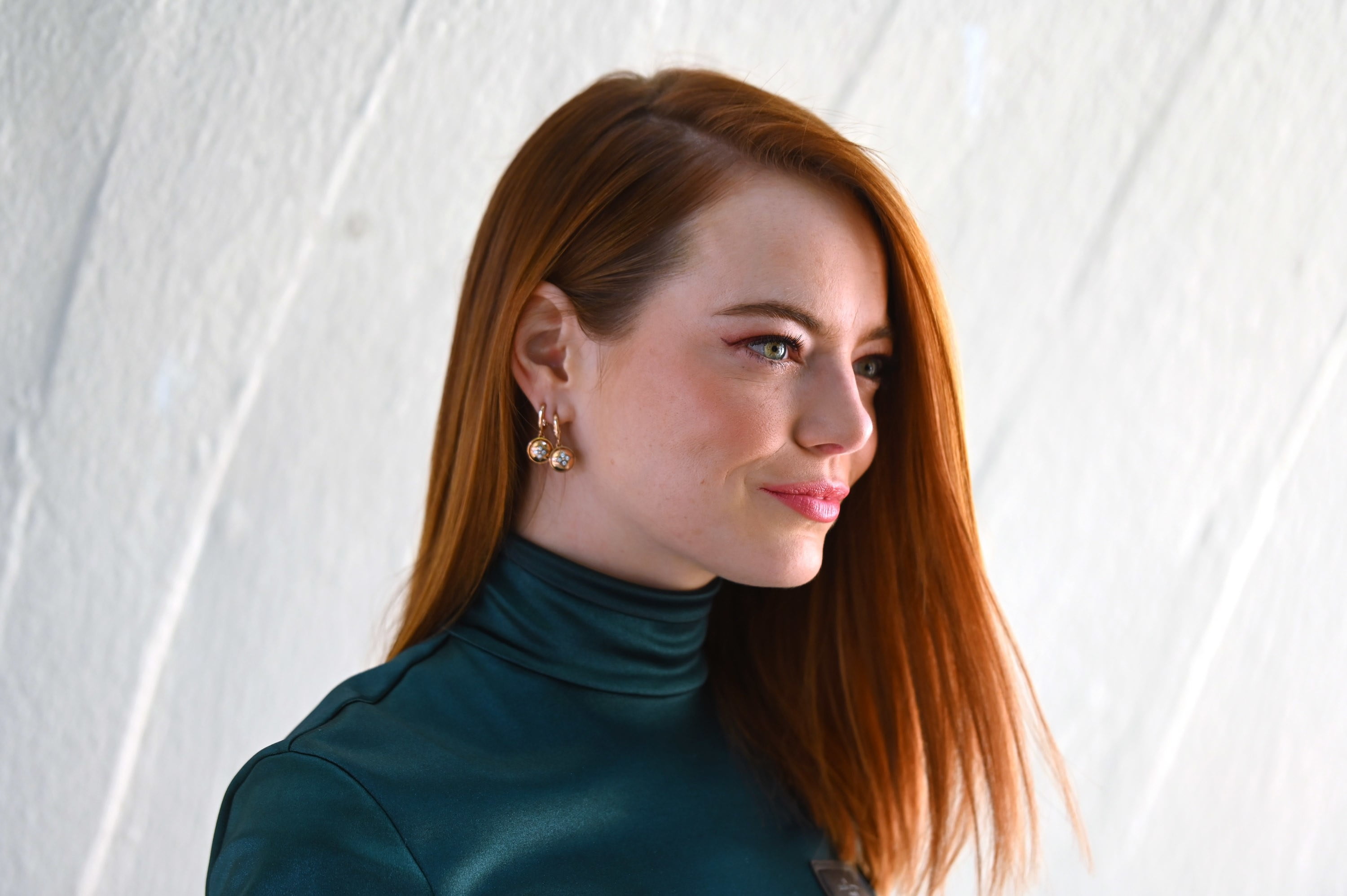 Actresses Emma Stone American Earrings Redhead 2k