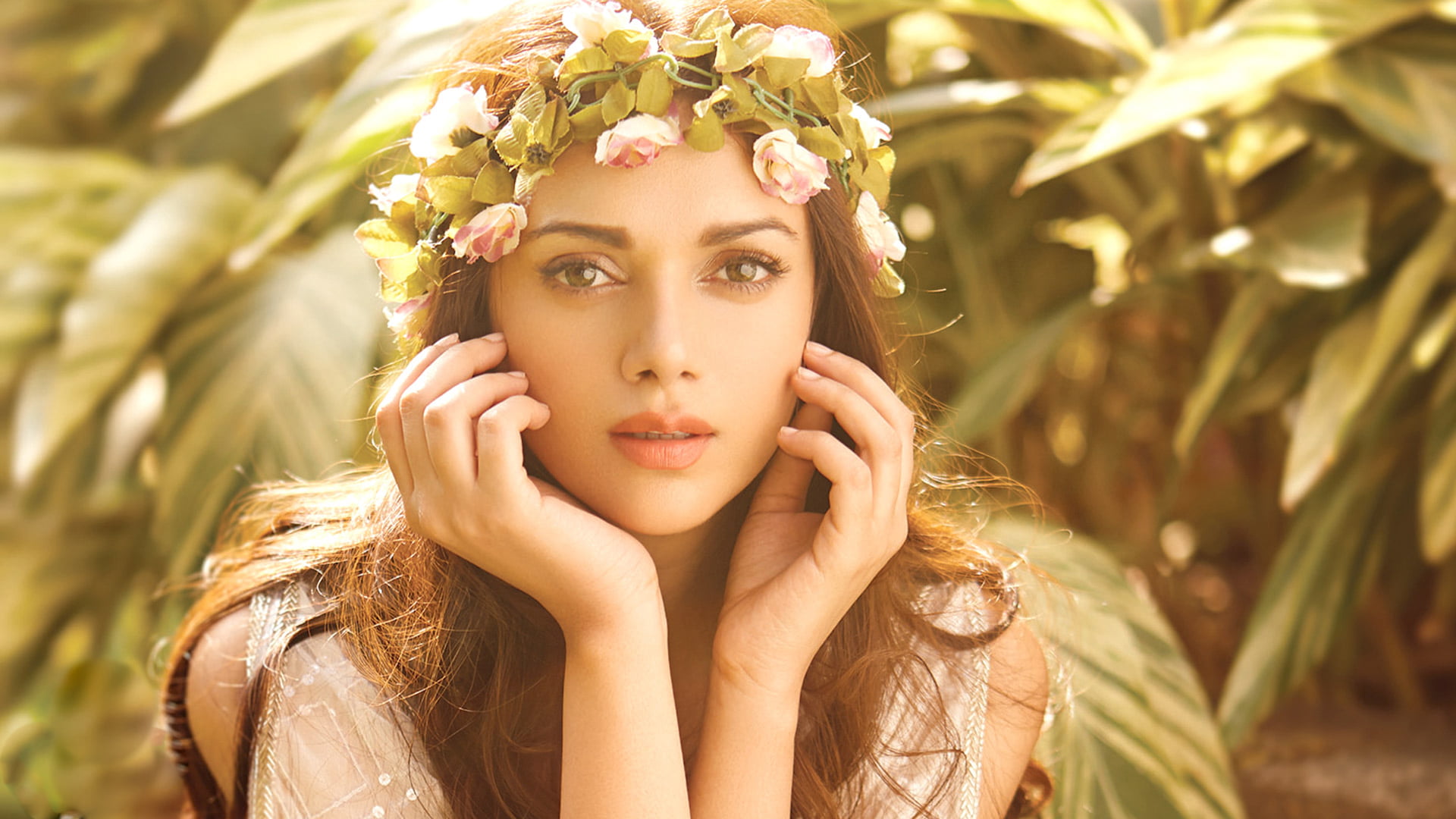 Actresses Aditi Rao Hydari Wreath