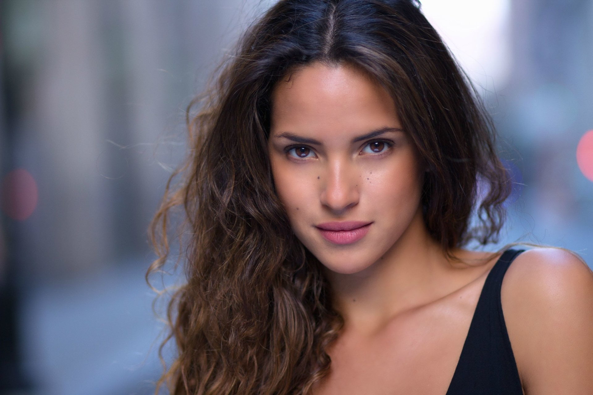 Actresses Adria Arjona Brown Eyes Brunette Face portrait