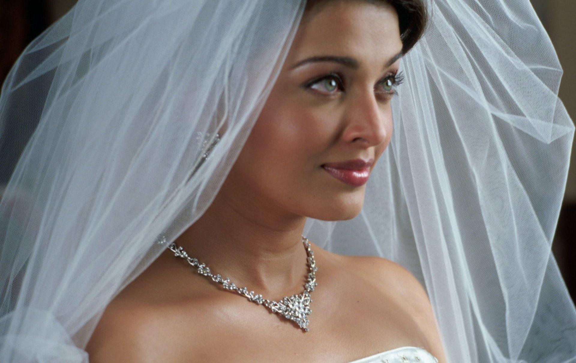 Actresses Aishwarya Rai newlywed veil bride wedding women