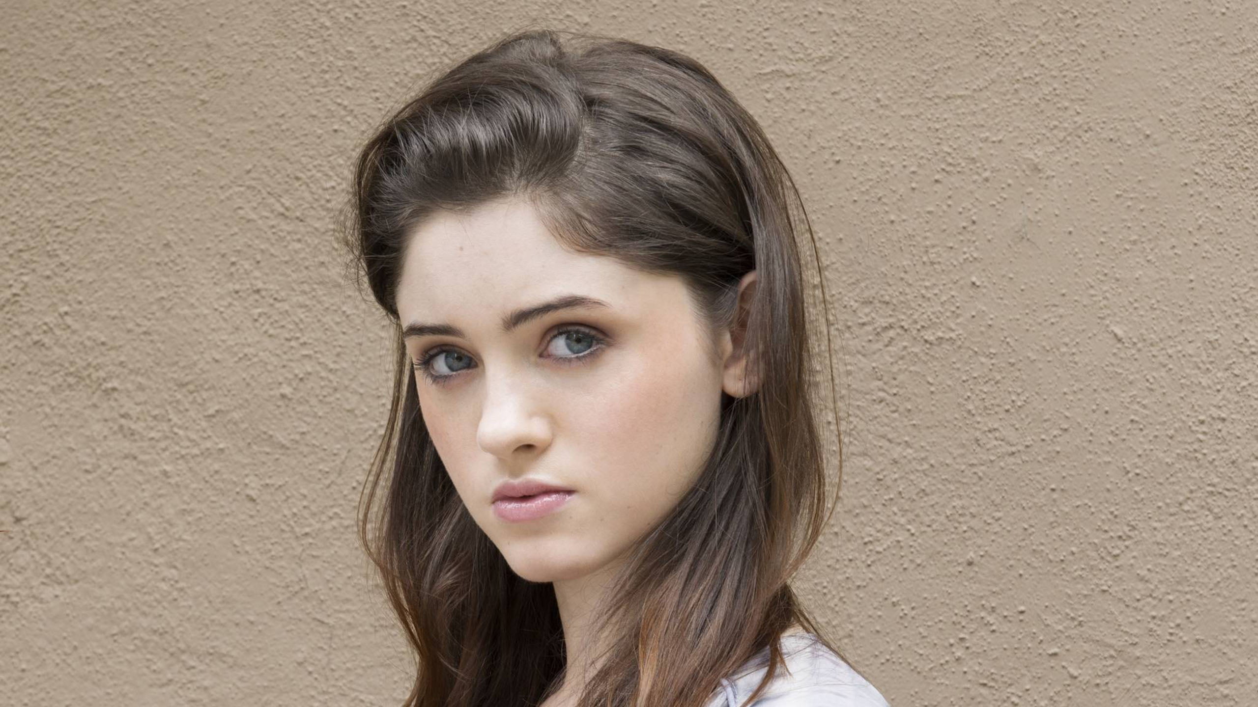 Actresses Natalia Dyer Blue Eyes Brunette Celebrity Face 2k