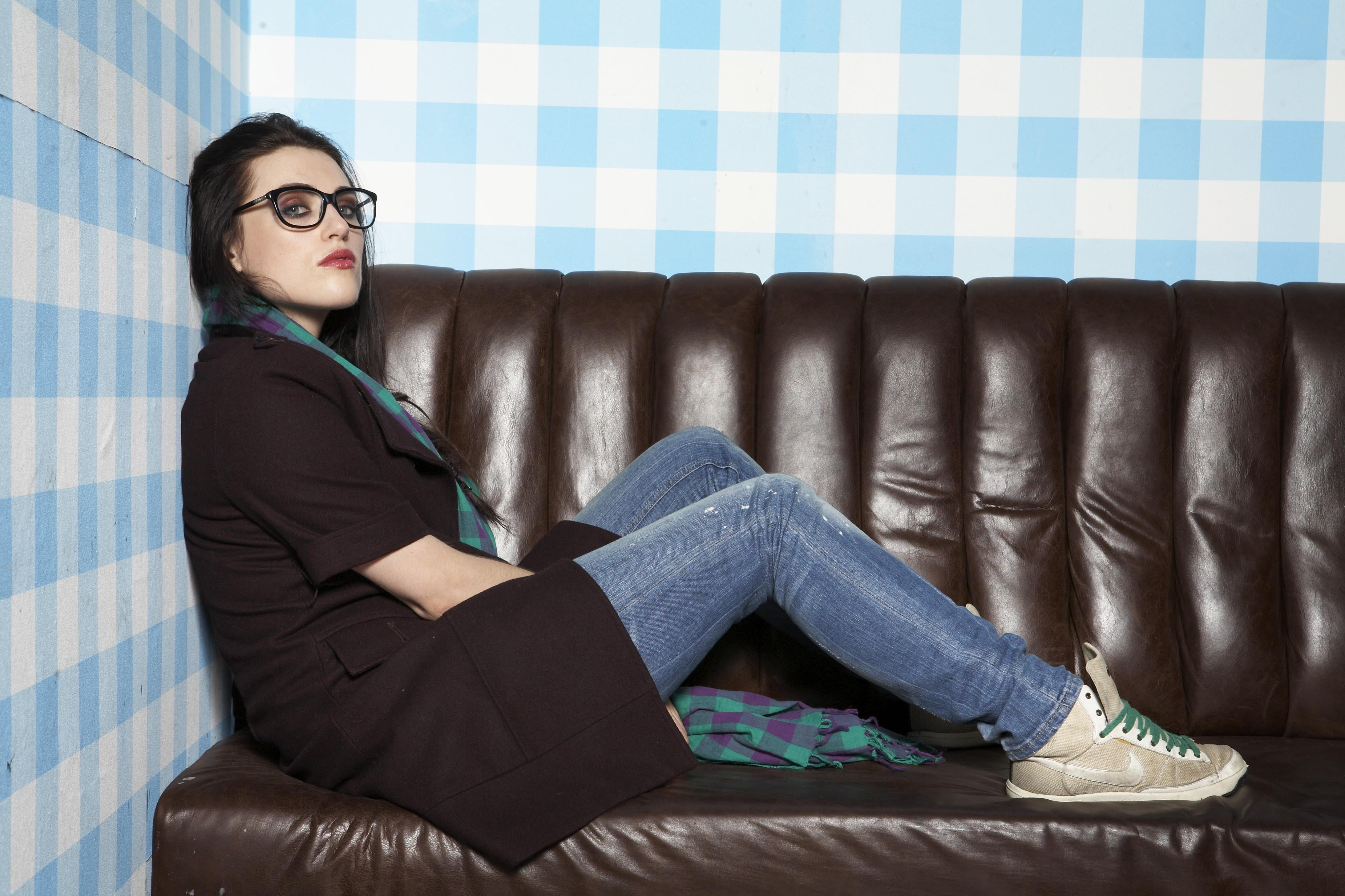 Actresses Katie McGrath Black Hair Canadian Glasses 2k 4k