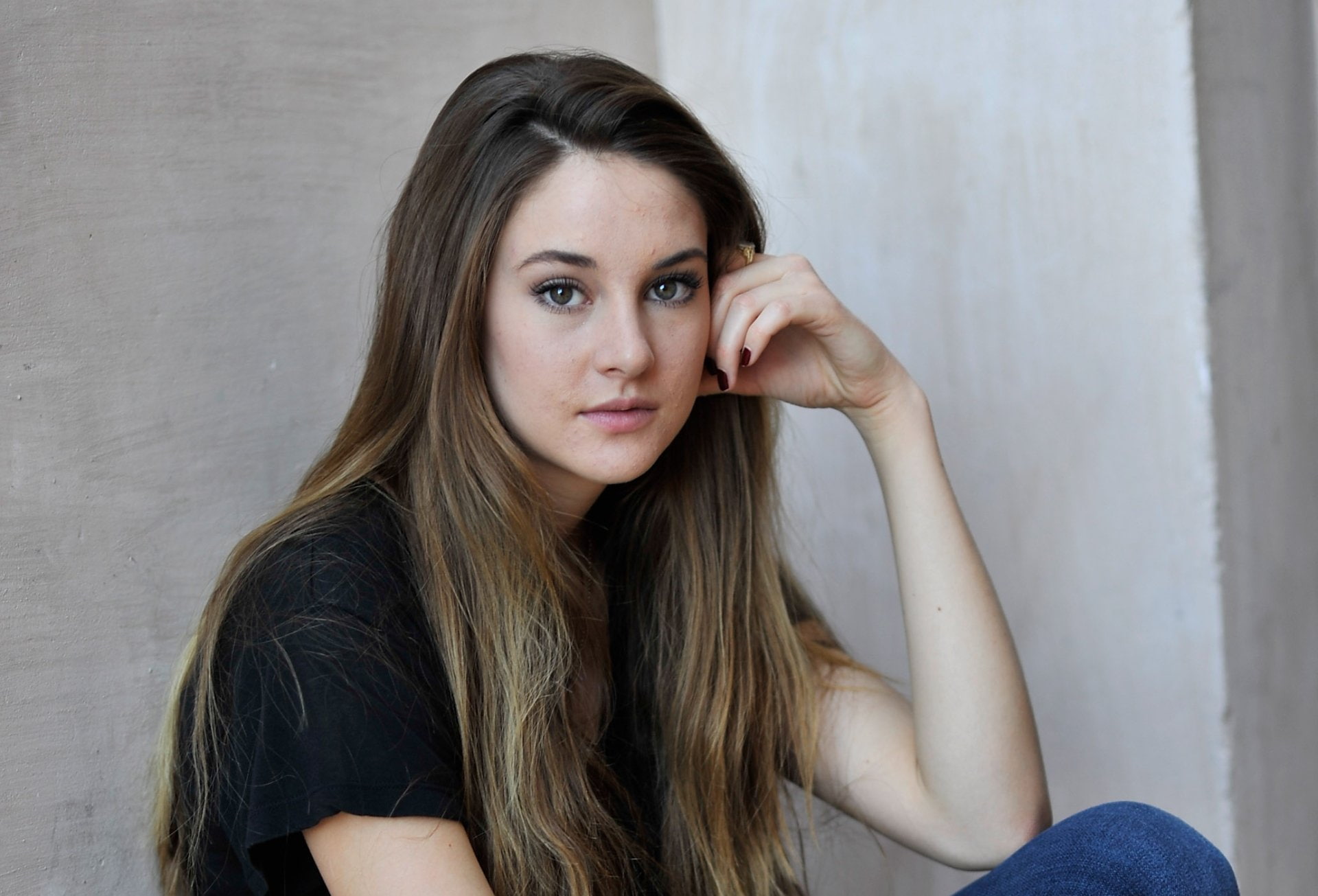 Actresses Shailene Woodley American Brown Eyes Brunette