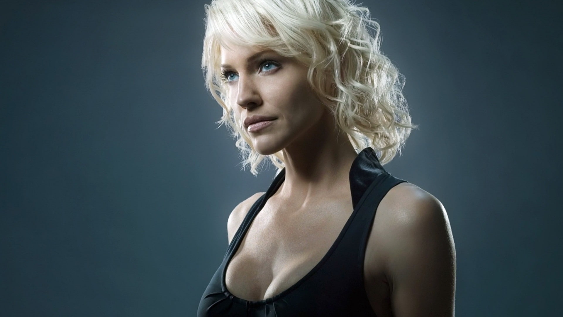 women Tricia Helfer blonde actress Cylons Battlestar Galactica