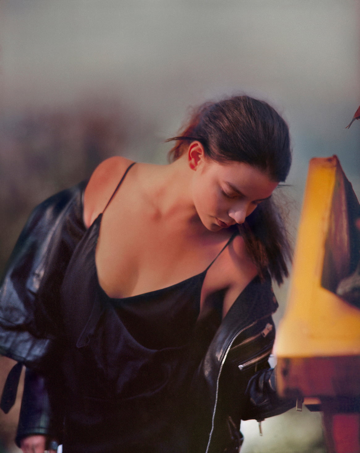 Anya Taylor Joy women actress brunette dark hair outdoors 19