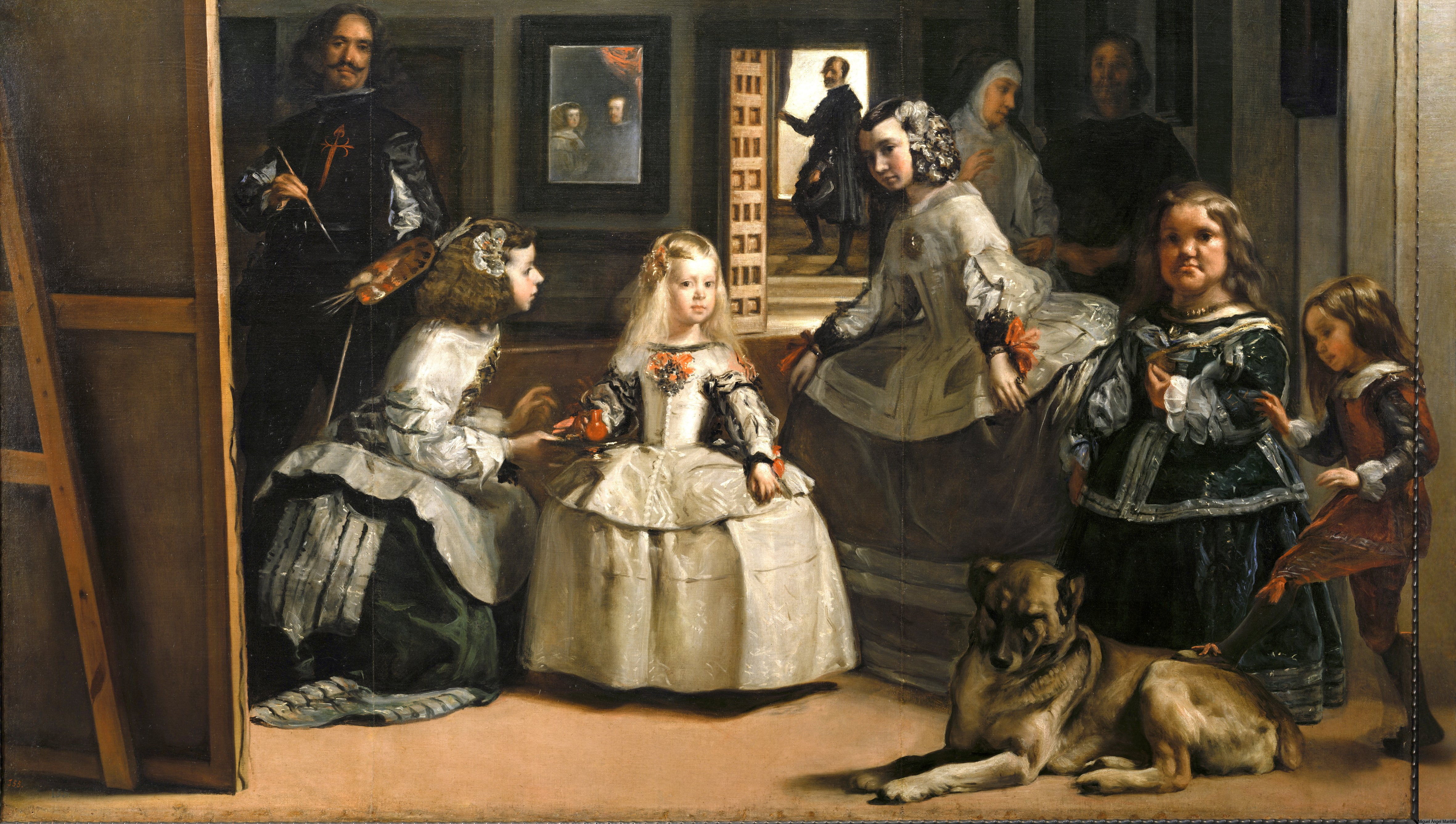 arte Las Meninas Pintura group of people architecture 2k 4k