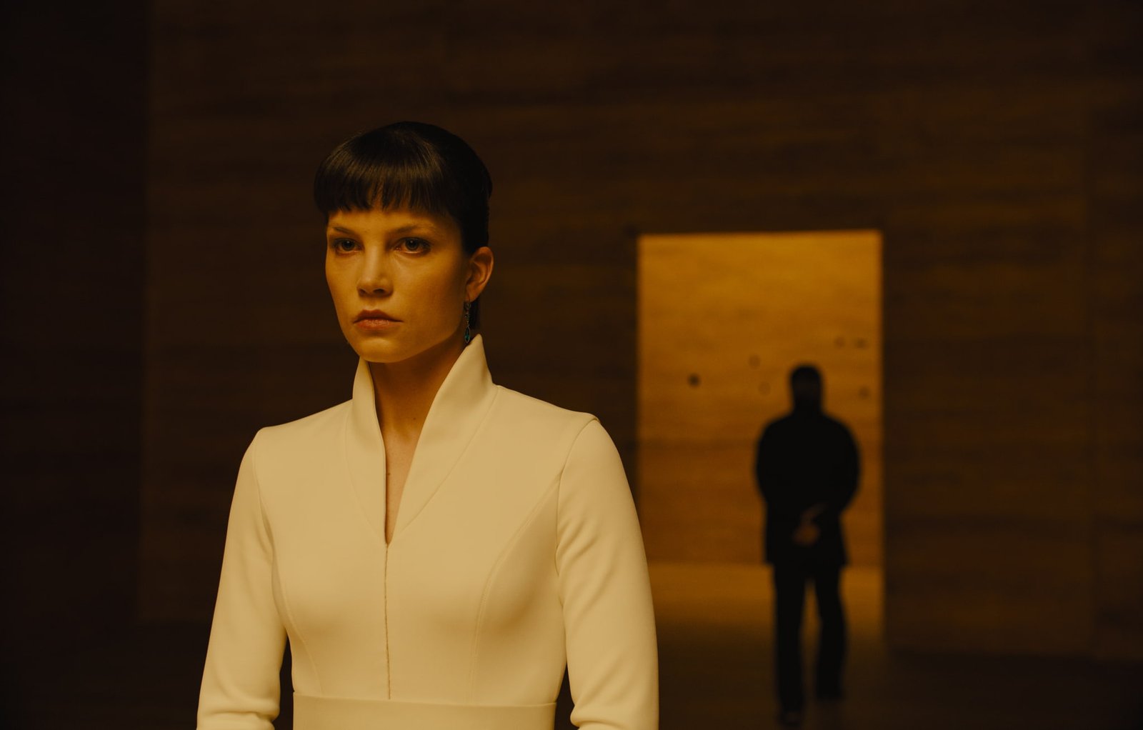 Blade Runner movies women actress looking at camera 2k
