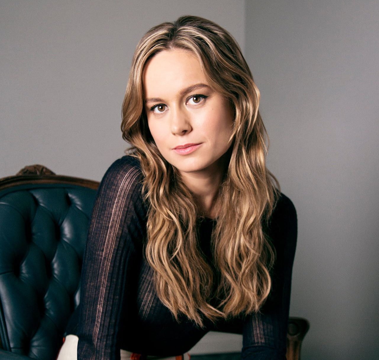 Brie Larson actress women portrait looking at camera one person